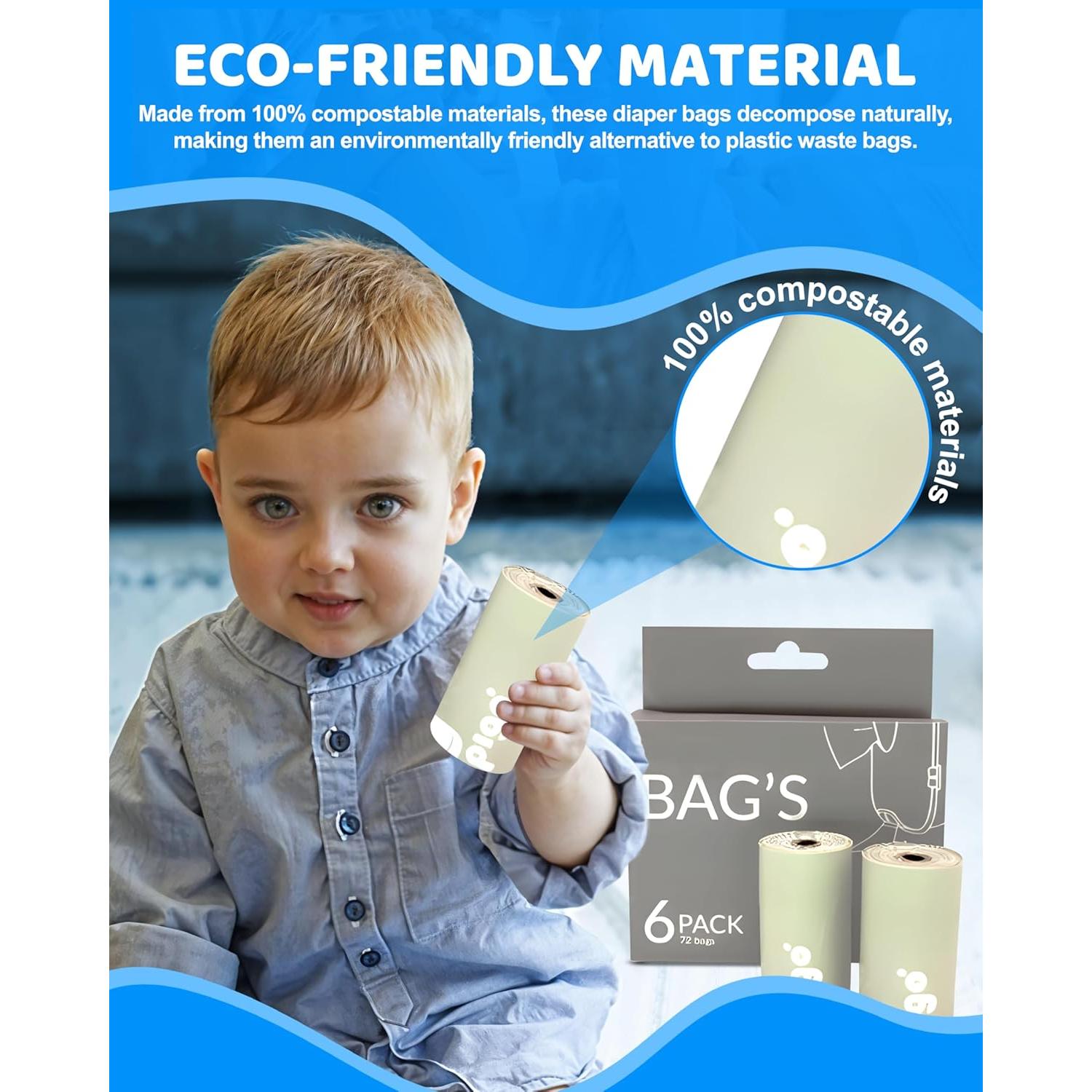 Bolsas Desechables Compostables Keepigo 72 Unidades XL