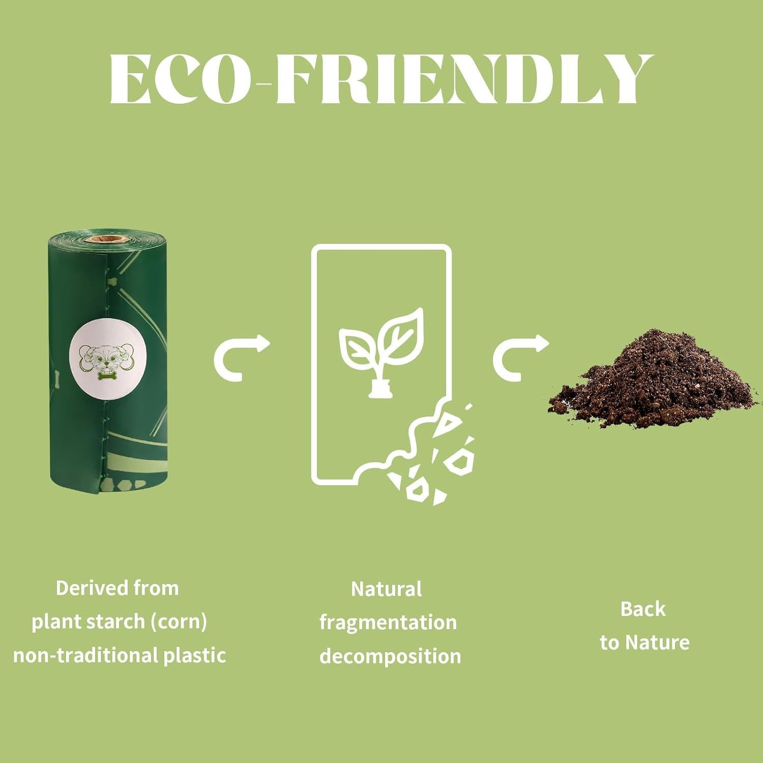 Bolsas de Excremento de Perro Zoramey 300 Unidades Ecológicas