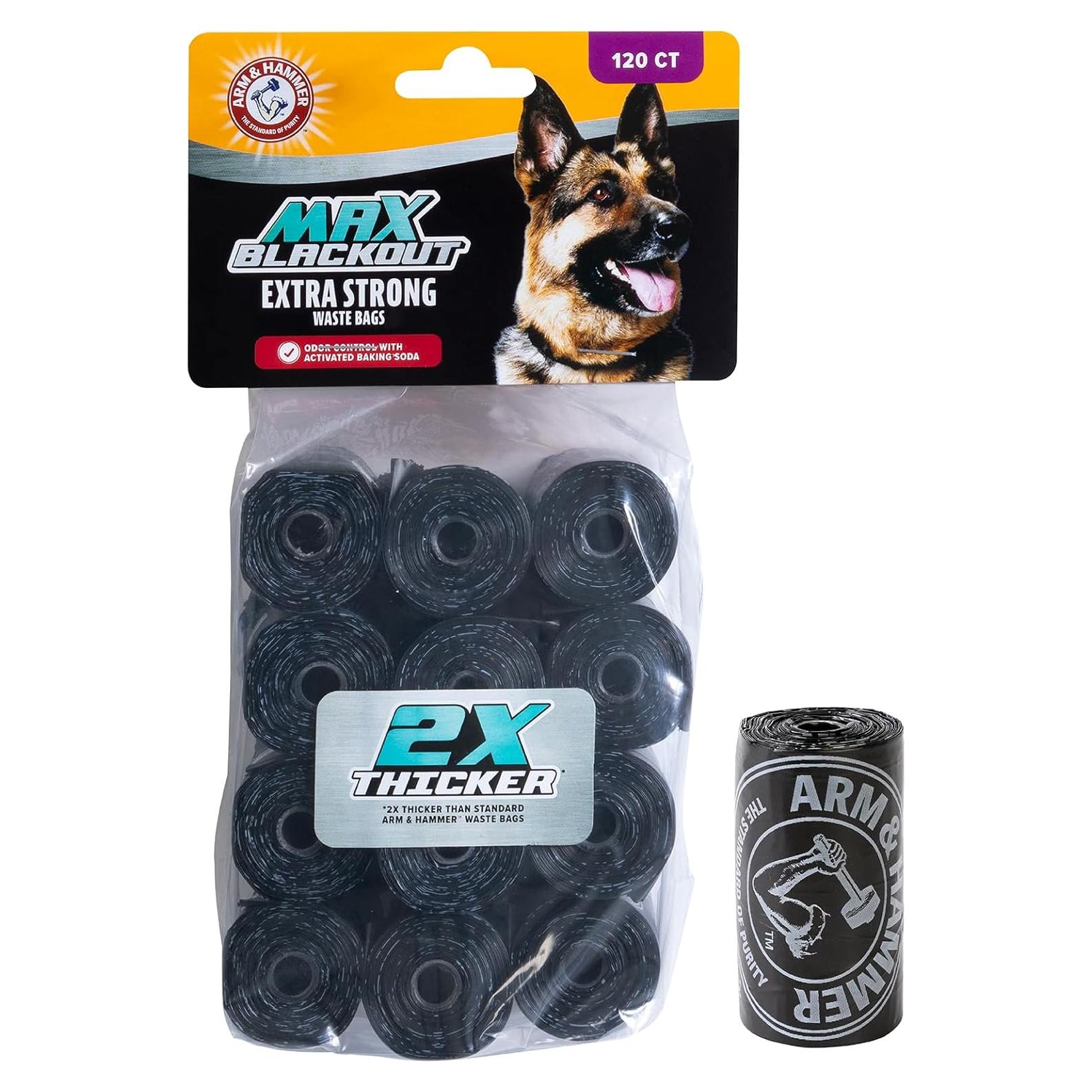 Bolsas de Desechos para Perros Arm & Hammer Max Blackout 120 Unidades