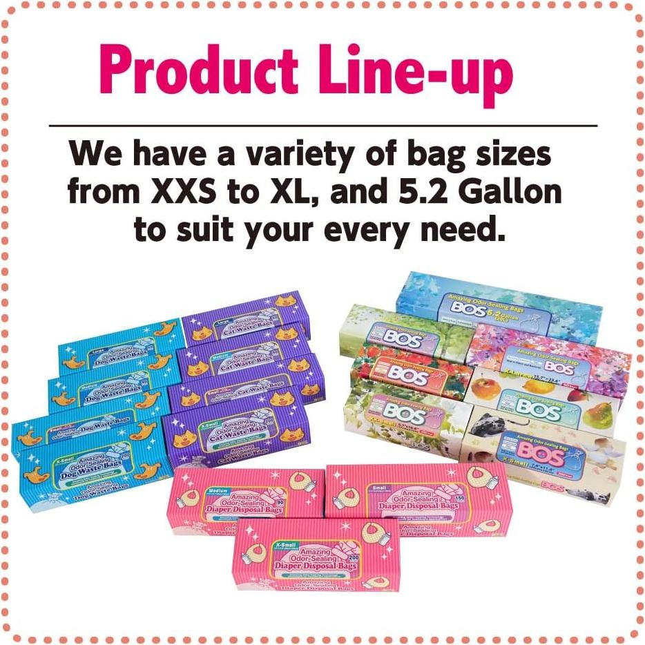 Bolsas para Excremento de Perro BOS - 90 Unidades Sin Fragancia