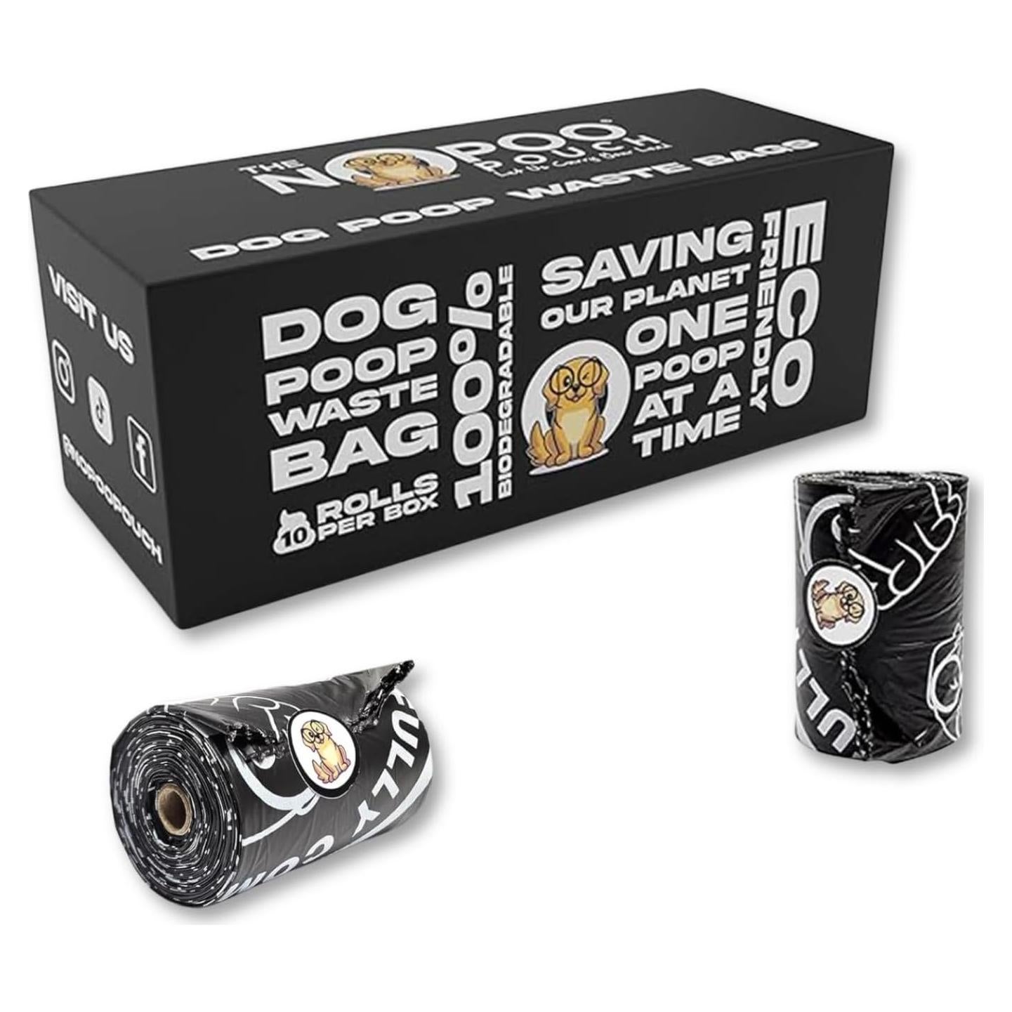 Bolsas biodegradables para excremento de perro EL NOPOO POUCH - 200 unidades