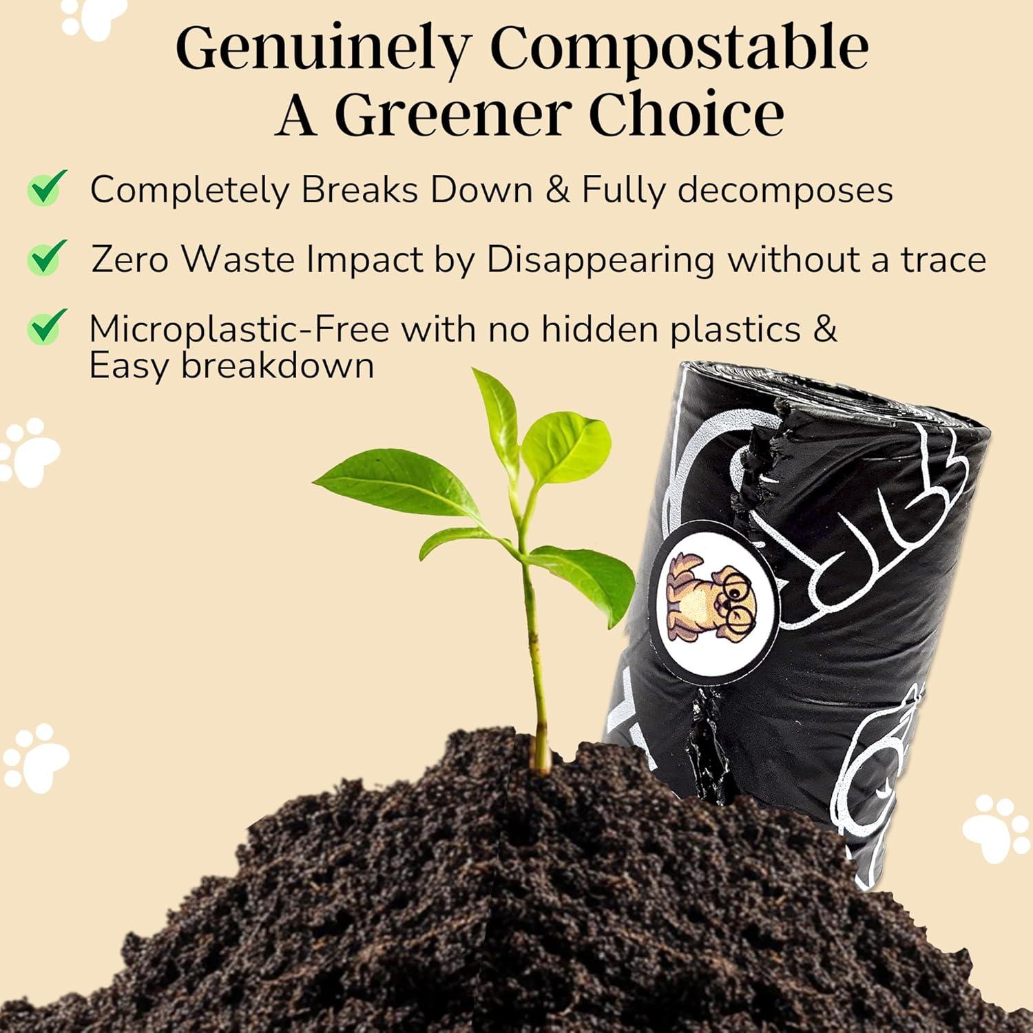 Bolsas biodegradables para excremento de perro EL NOPOO POUCH - 200 unidades