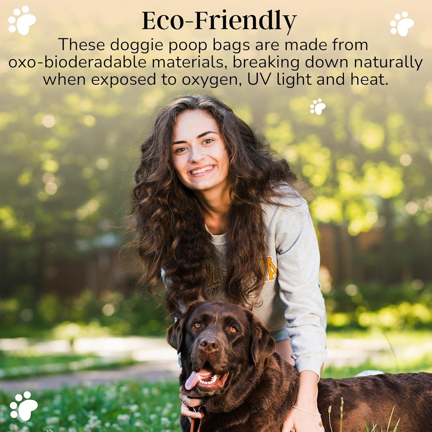 Bolsas biodegradables para excremento de perro EL NOPOO POUCH - 200 unidades