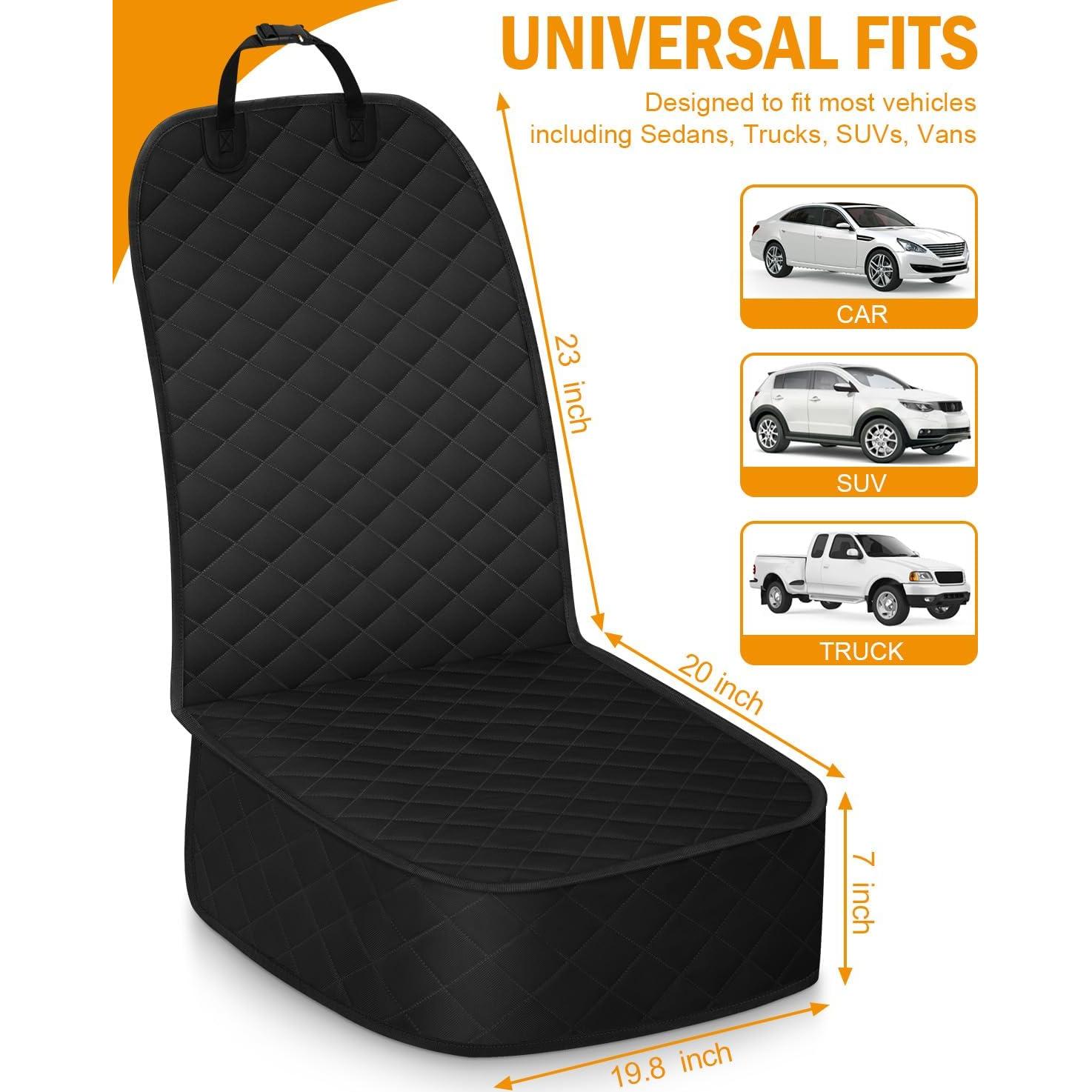 Cubierta de Asiento para Perros Pritent Antideslizante Negra