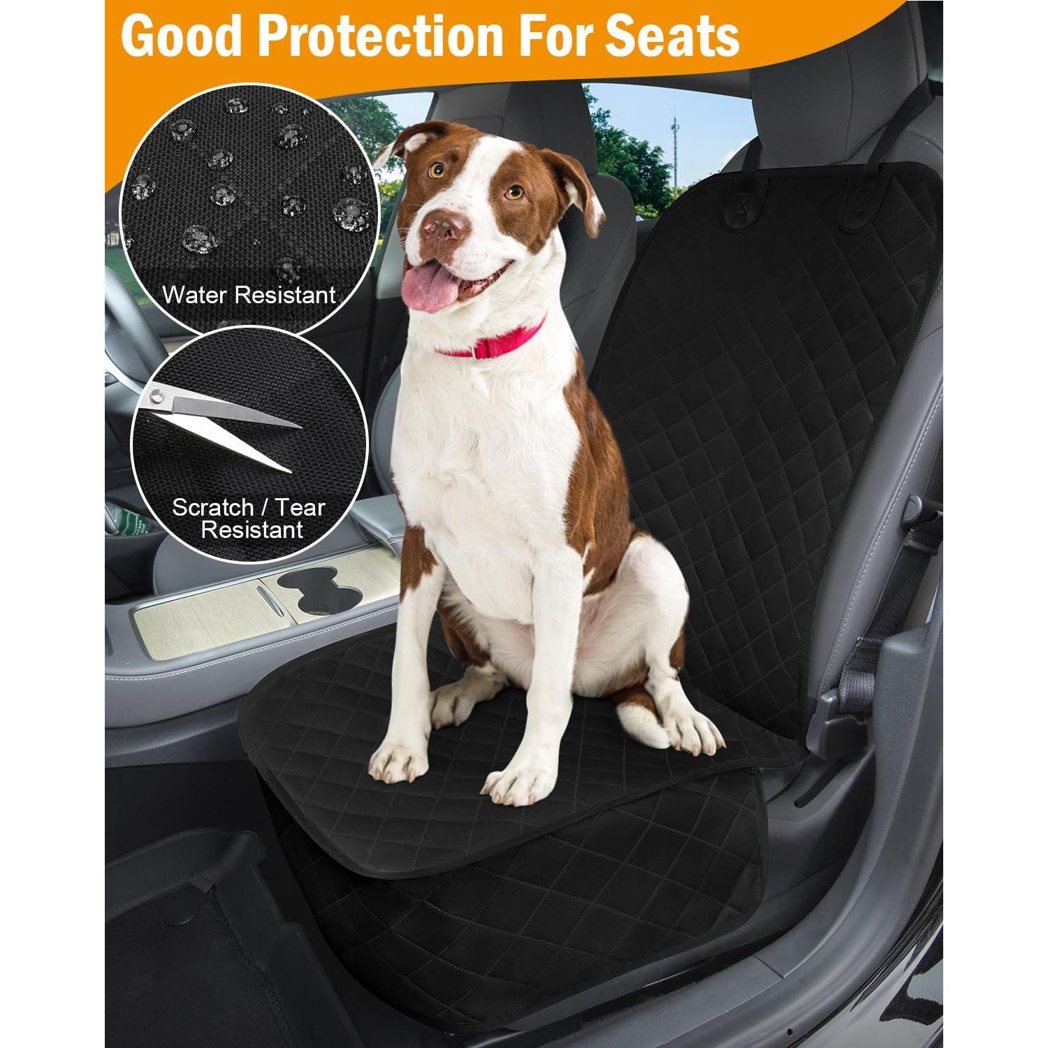 Cubierta de Asiento para Perros Pritent Antideslizante Negra