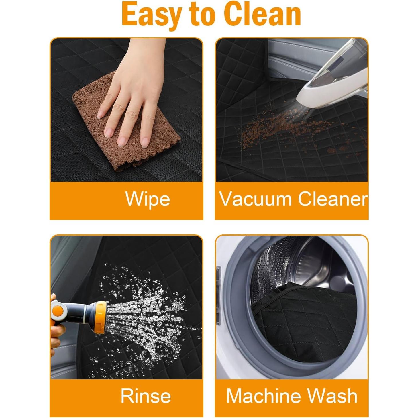 Cubierta de Asiento para Perros Pritent Antideslizante Negra