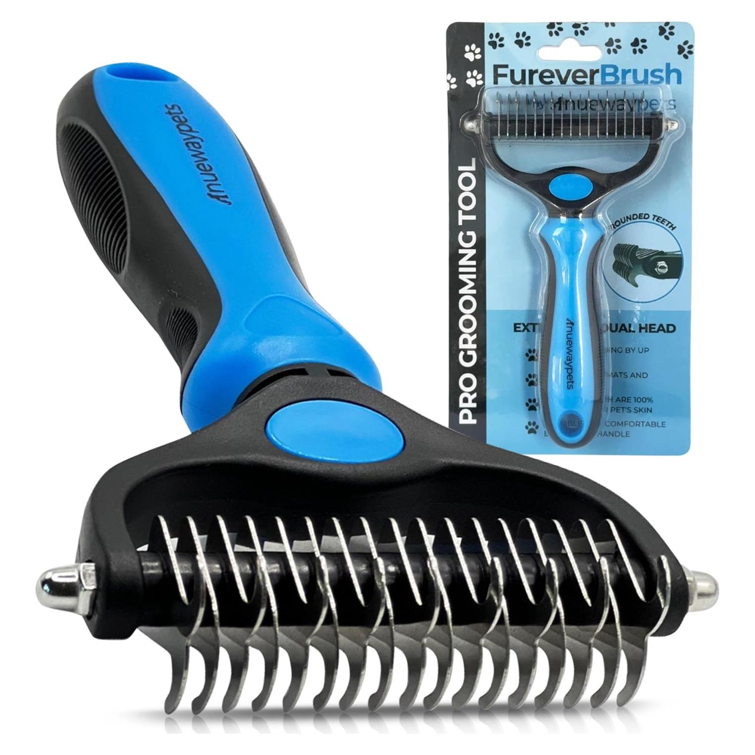 Cepillo FureverBrush NuewayPets para perros - Deshedding y desmatado