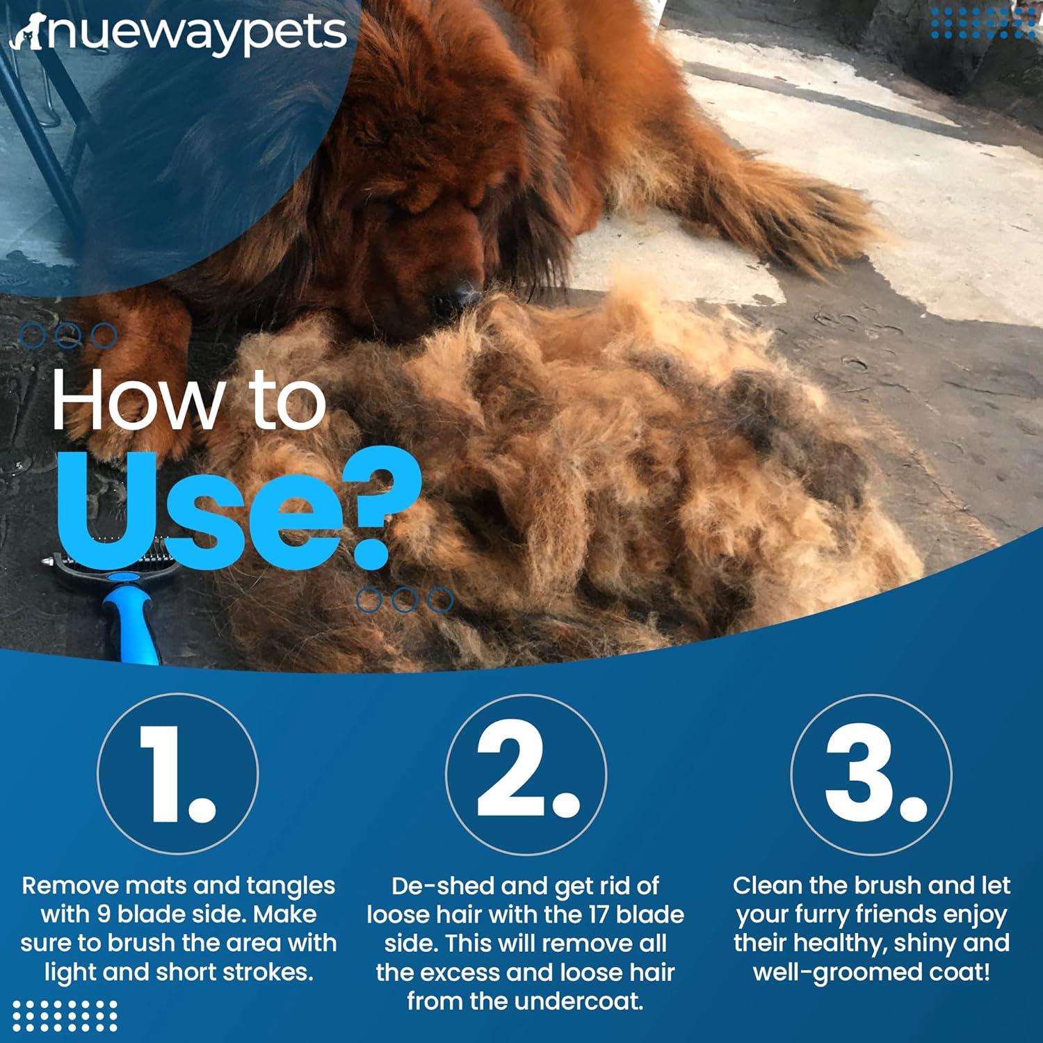 Cepillo FureverBrush NuewayPets para perros - Deshedding y desmatado