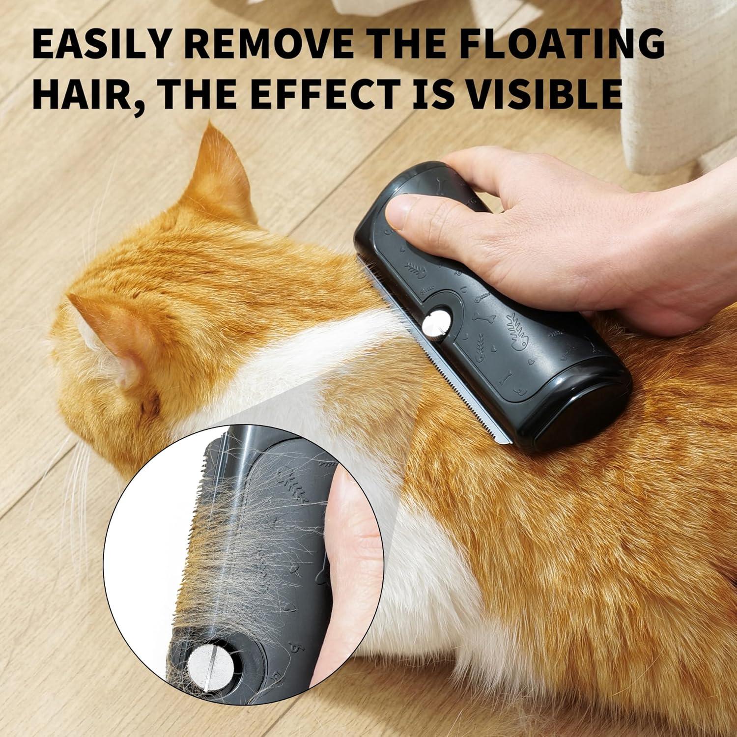 Cepillo Deshedding para Perros y Gatos Barnas X2 - Efectivo y Fácil de Limpiar