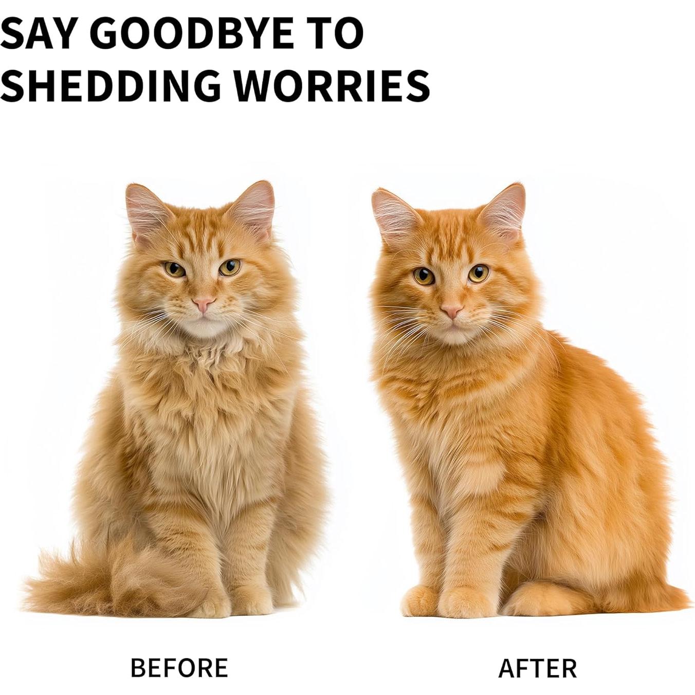 Cepillo Deshedding para Perros y Gatos Barnas X2 - Efectivo y Fácil de Limpiar