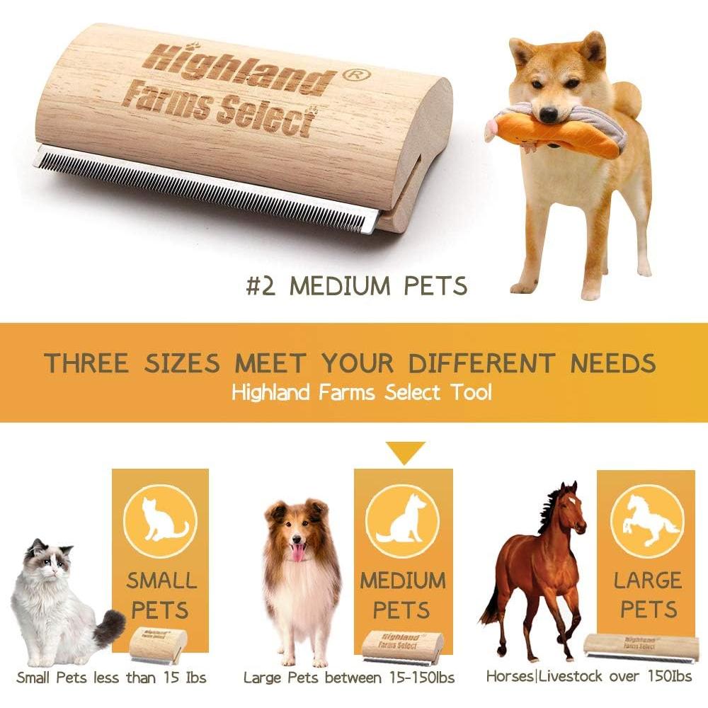 Cepillo deshedding para mascotas Highland Farms 12.7 cm