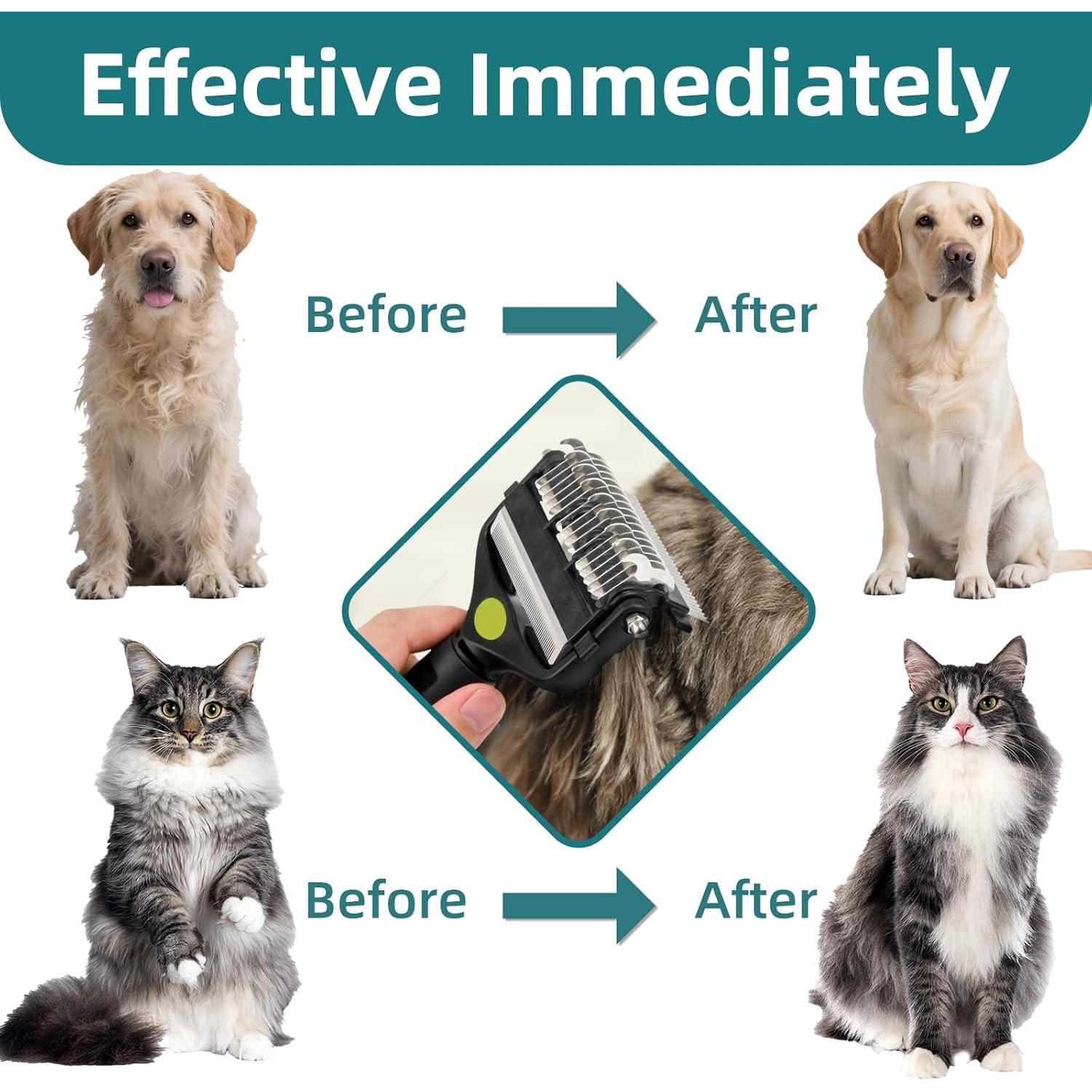 Herramienta de Aseo 3 en 1 PINKIELINK para Mascotas Verde