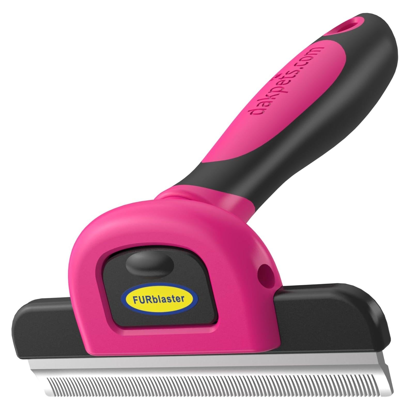 Cepillo Deshedding DakPets para Gatos y Perros - Rosa, 10.16 cm