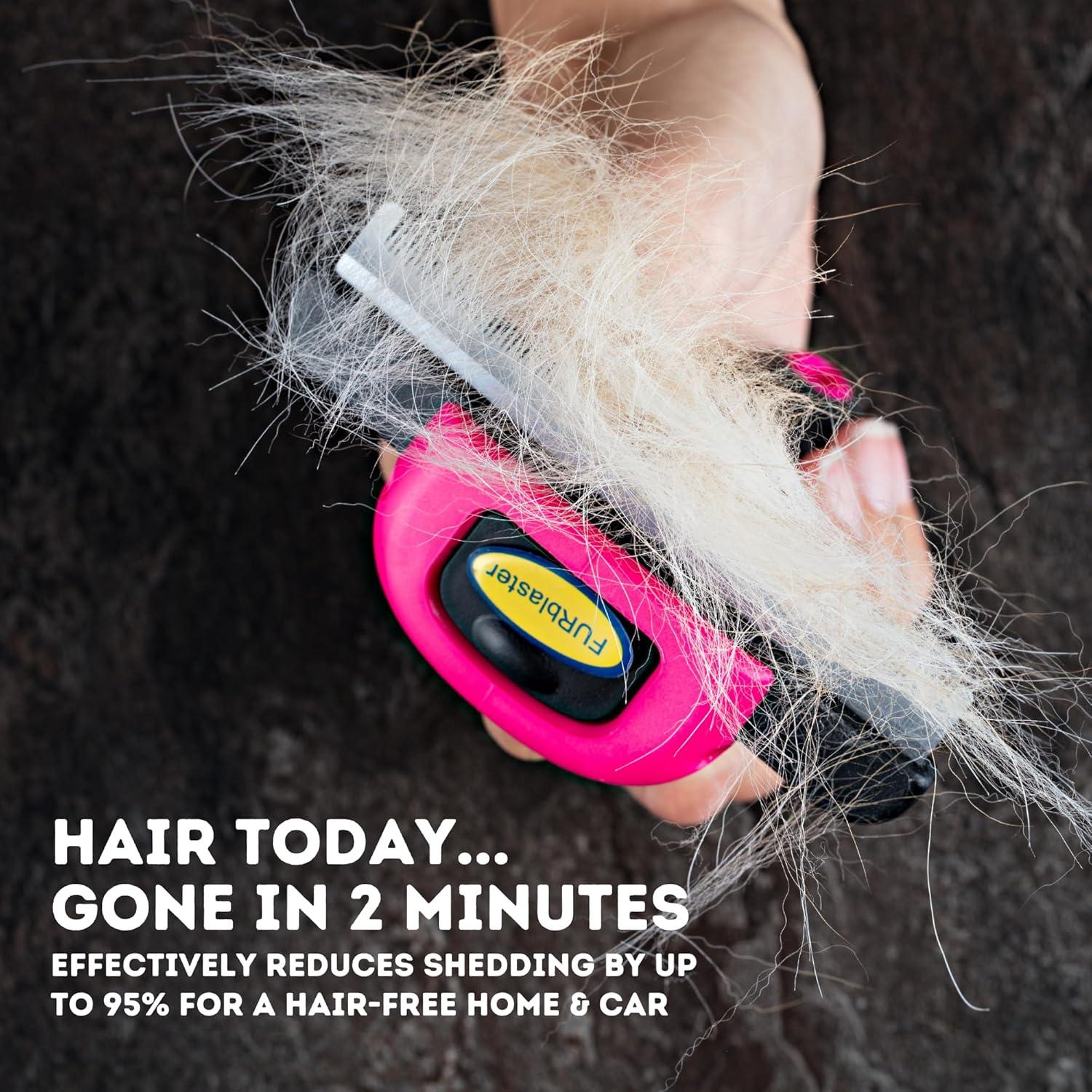 Cepillo Deshedding DakPets para Gatos y Perros - Rosa, 10.16 cm