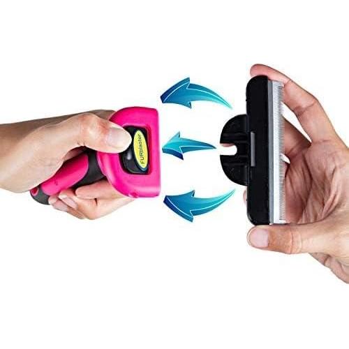 Cepillo Deshedding DakPets para Gatos y Perros - Rosa, 10.16 cm