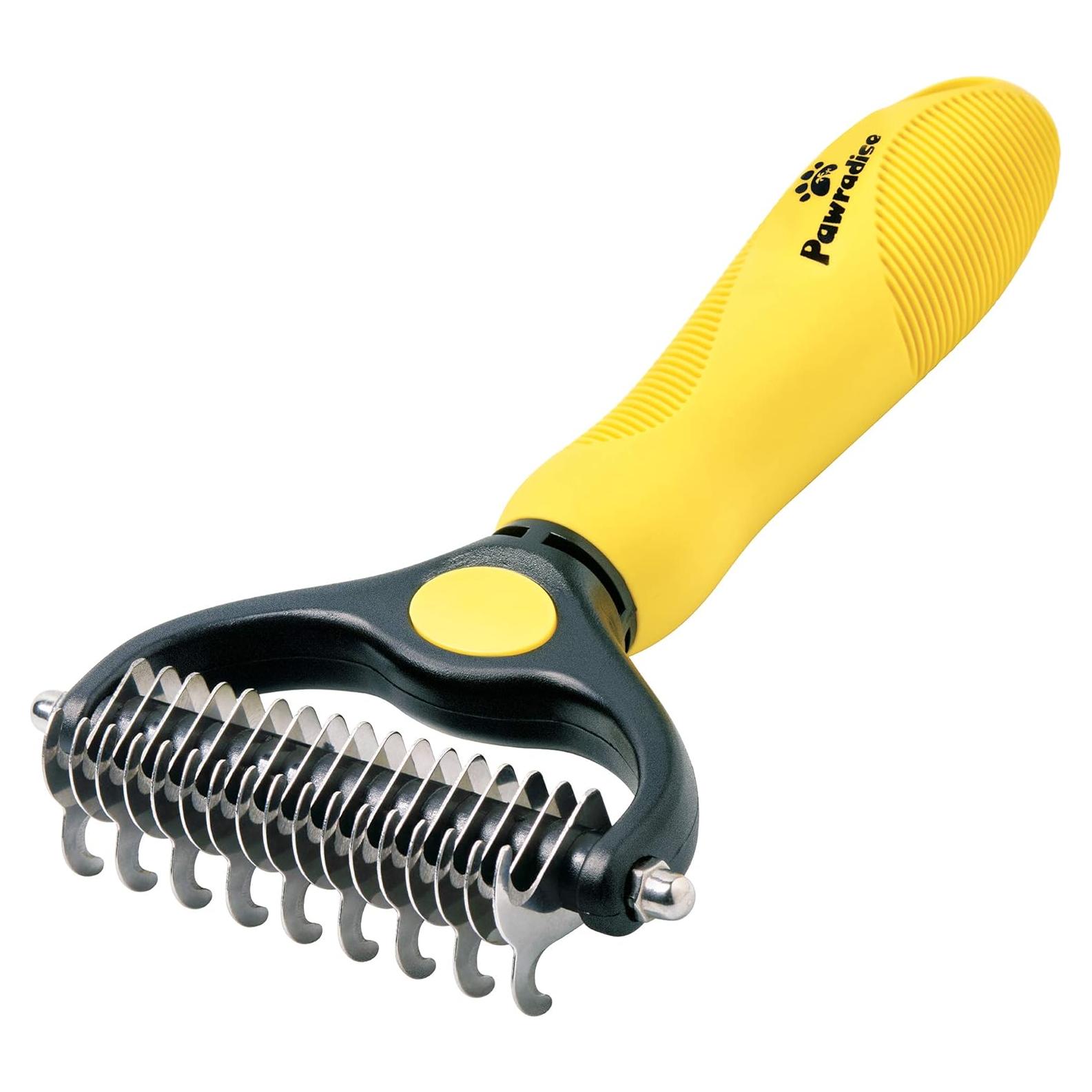 Cepillo Deshedding Pawradise Doble Cara para Perros y Gatos