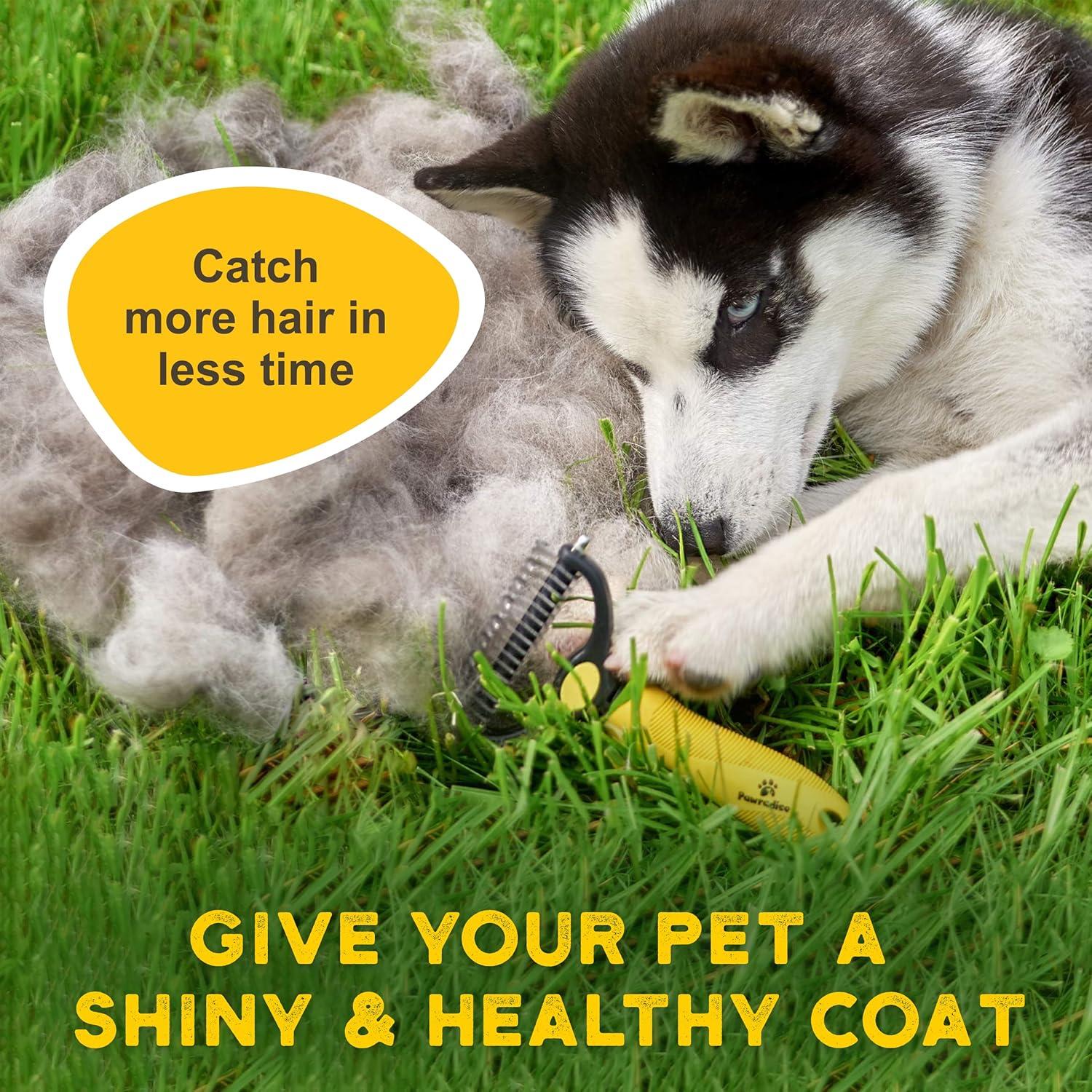 Cepillo Deshedding Pawradise Doble Cara para Perros y Gatos