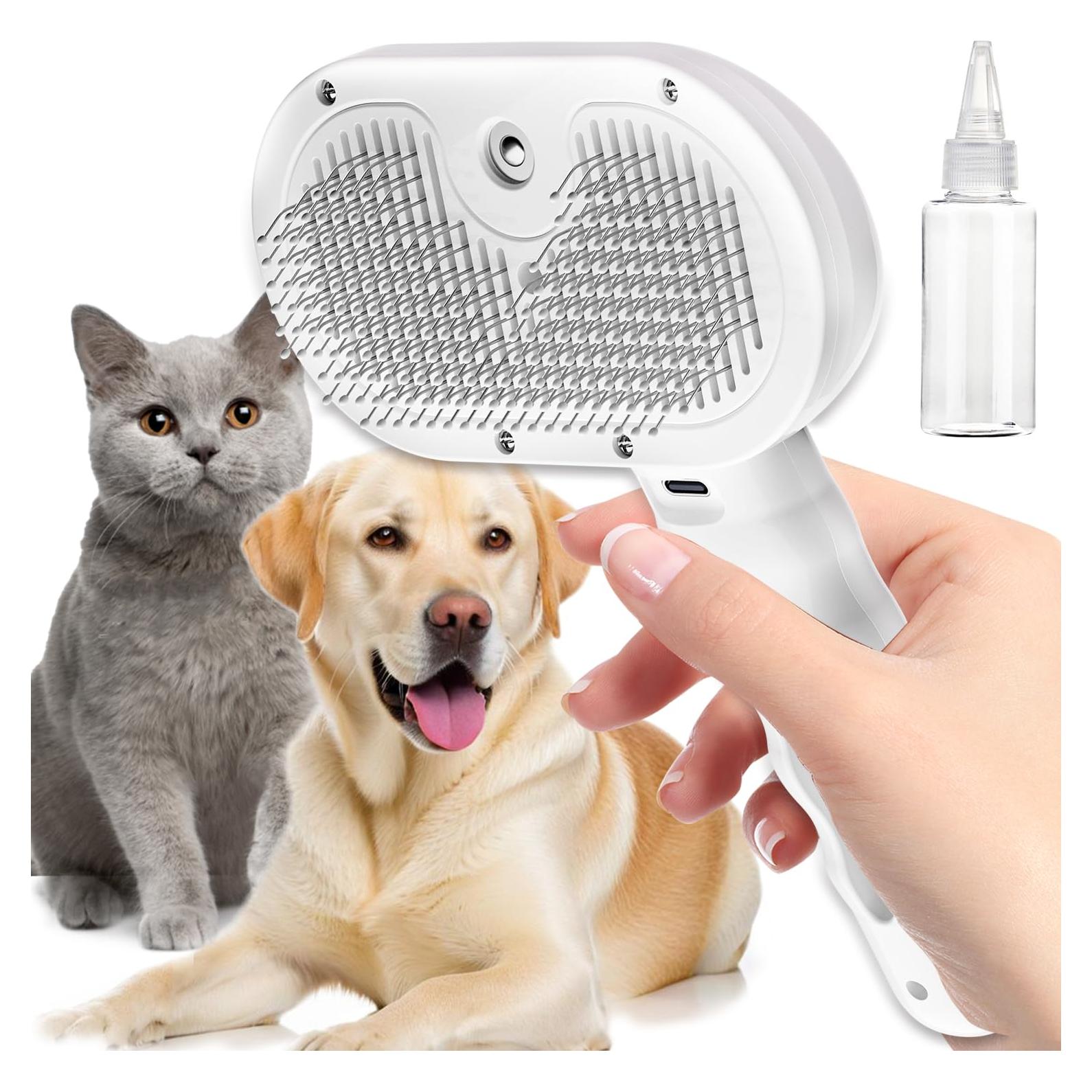 Cepillo de Vapor Autolimpiante Zupooko para Mascotas 20cm