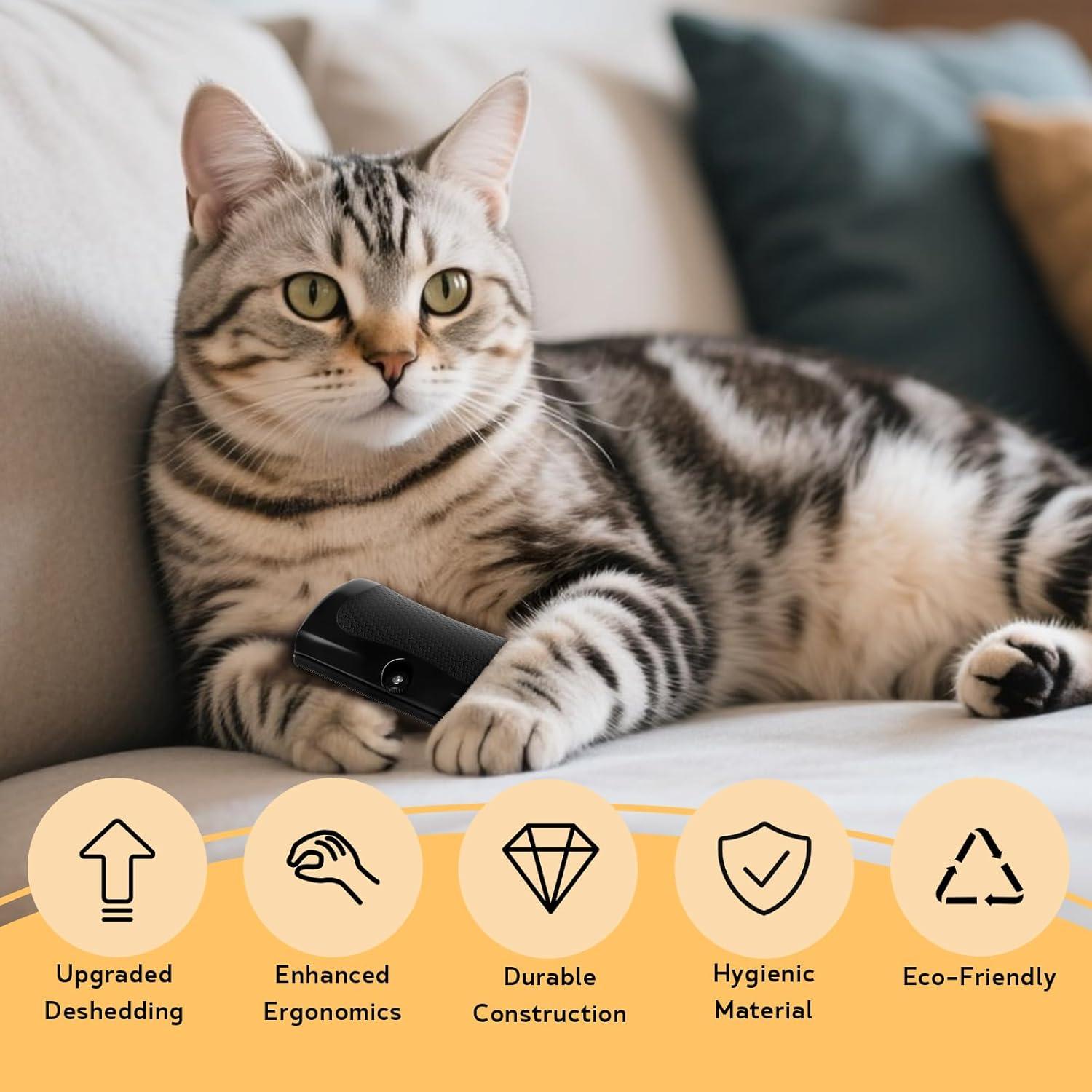 Cepillo Deshedding Homsoil para Perros y Gatos - Aseo Suave