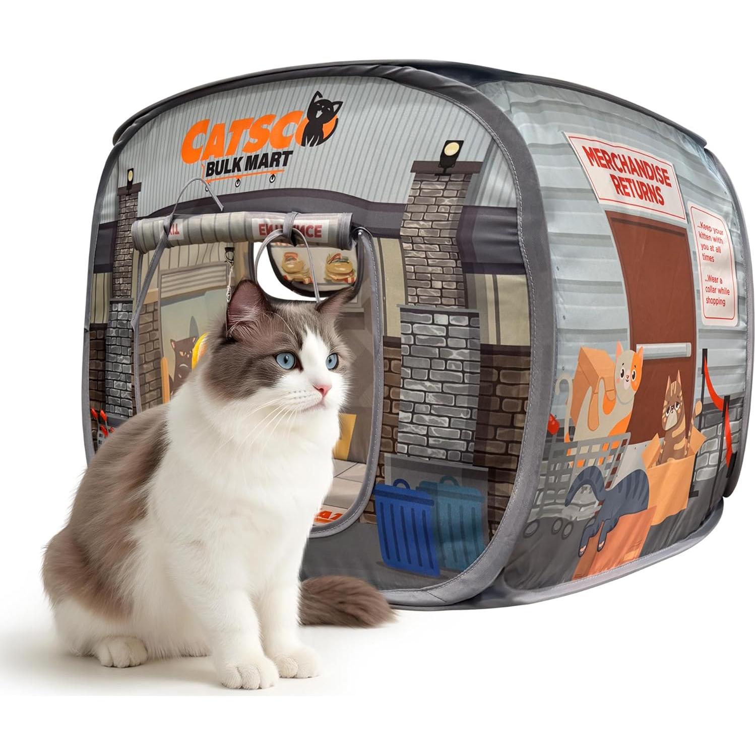 Casa para Gatos Plegable Capnip Catsco Bulkmart 51.5x39cm