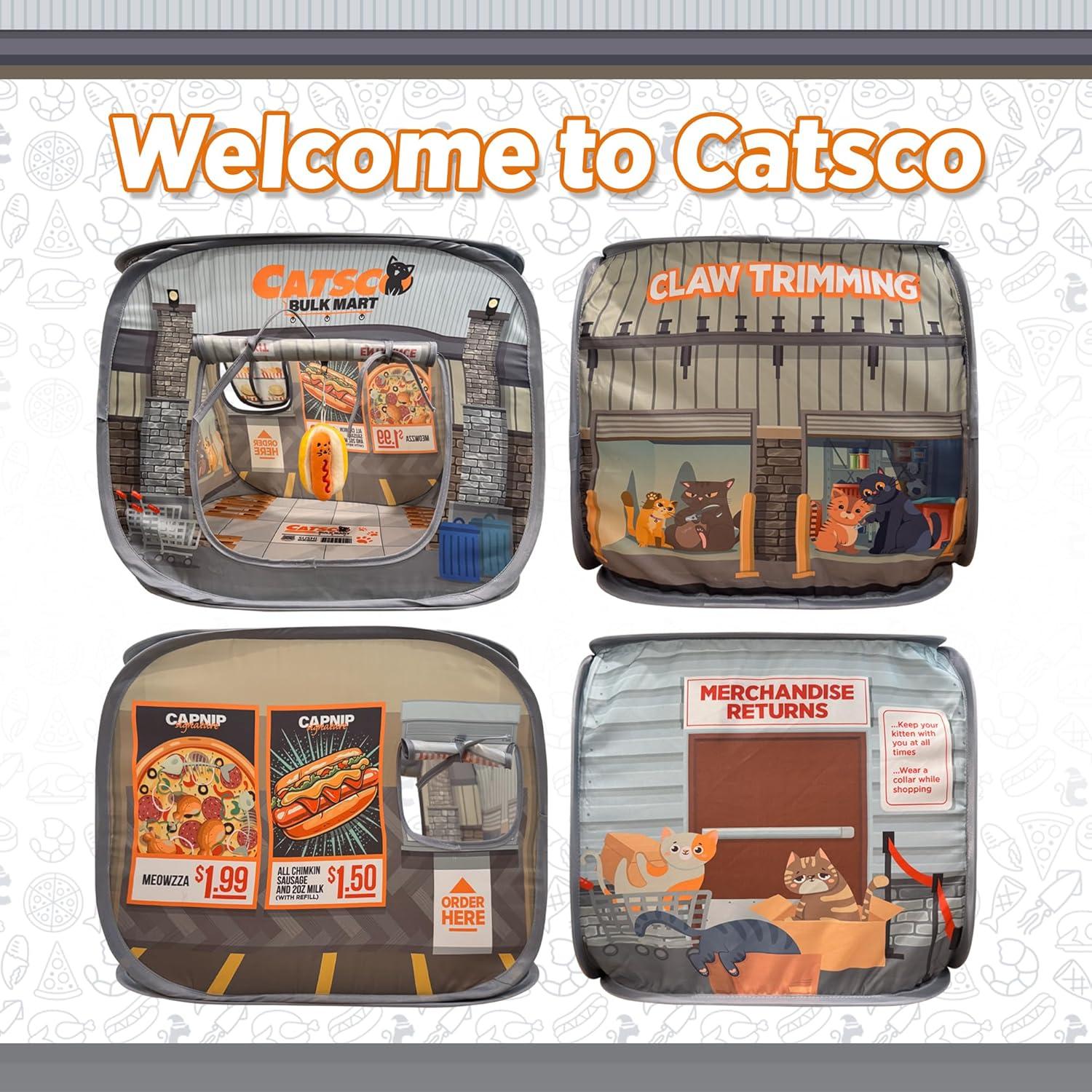 Casa para Gatos Plegable Capnip Catsco Bulkmart 51.5x39cm