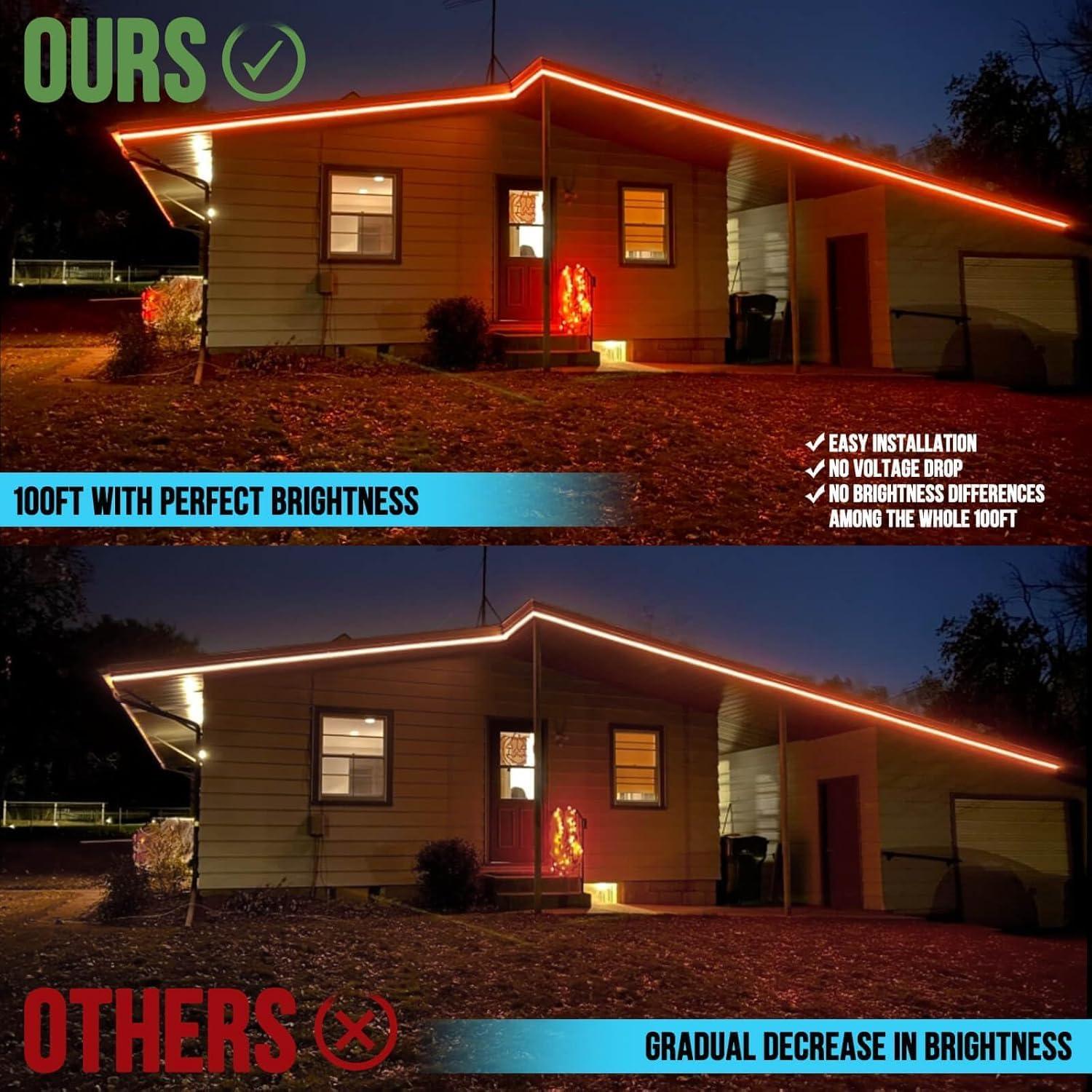 Luces de Tira LED 200ft SIFWEX RGB Impermeables IP68 Control Remoto