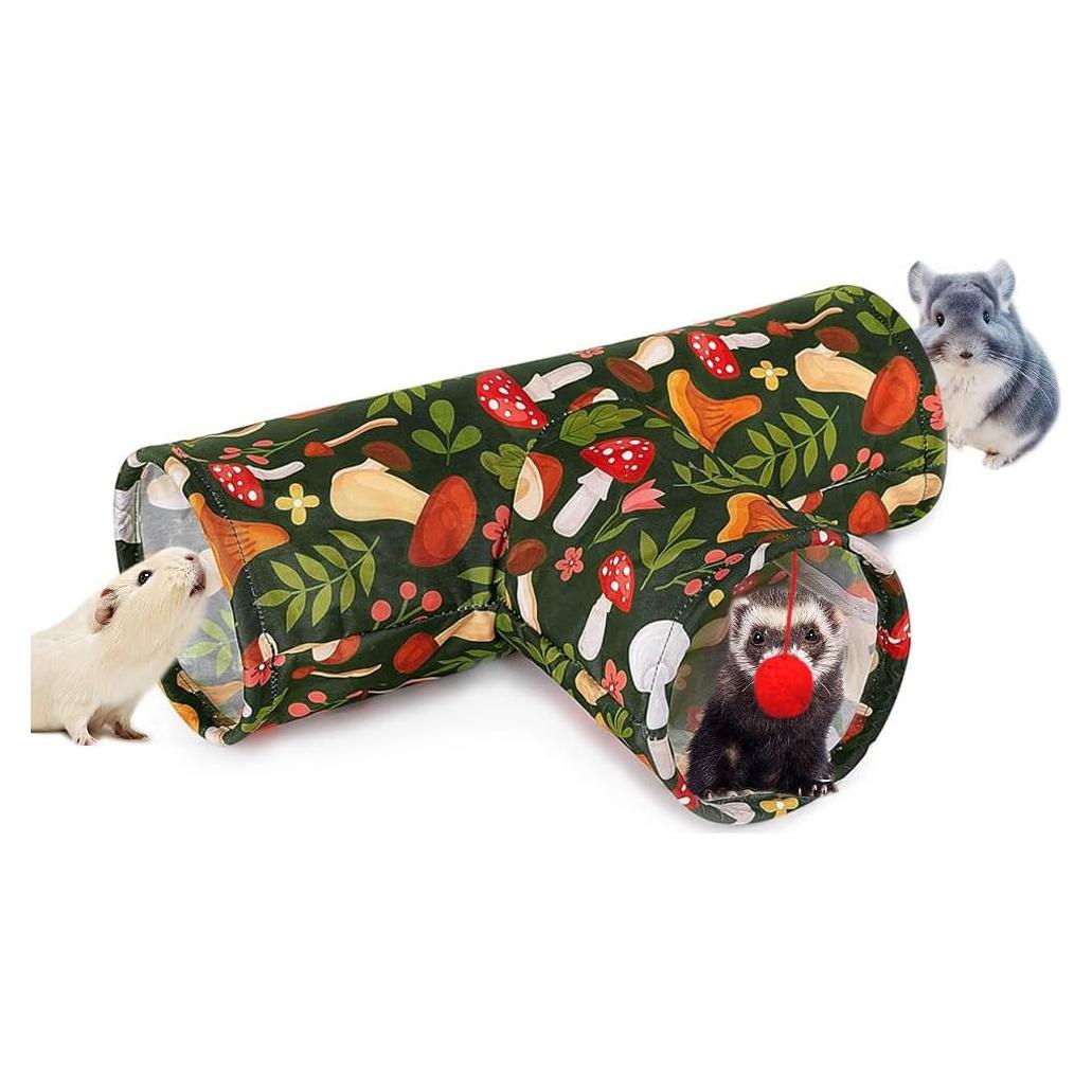 Túnel para Mascotas Pequeñas Deofun 3 Vías Lavable Hongo