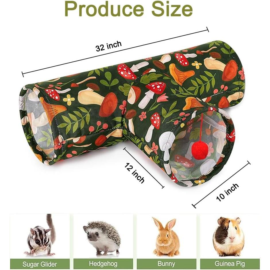 Túnel para Mascotas Pequeñas Deofun 3 Vías Lavable Hongo