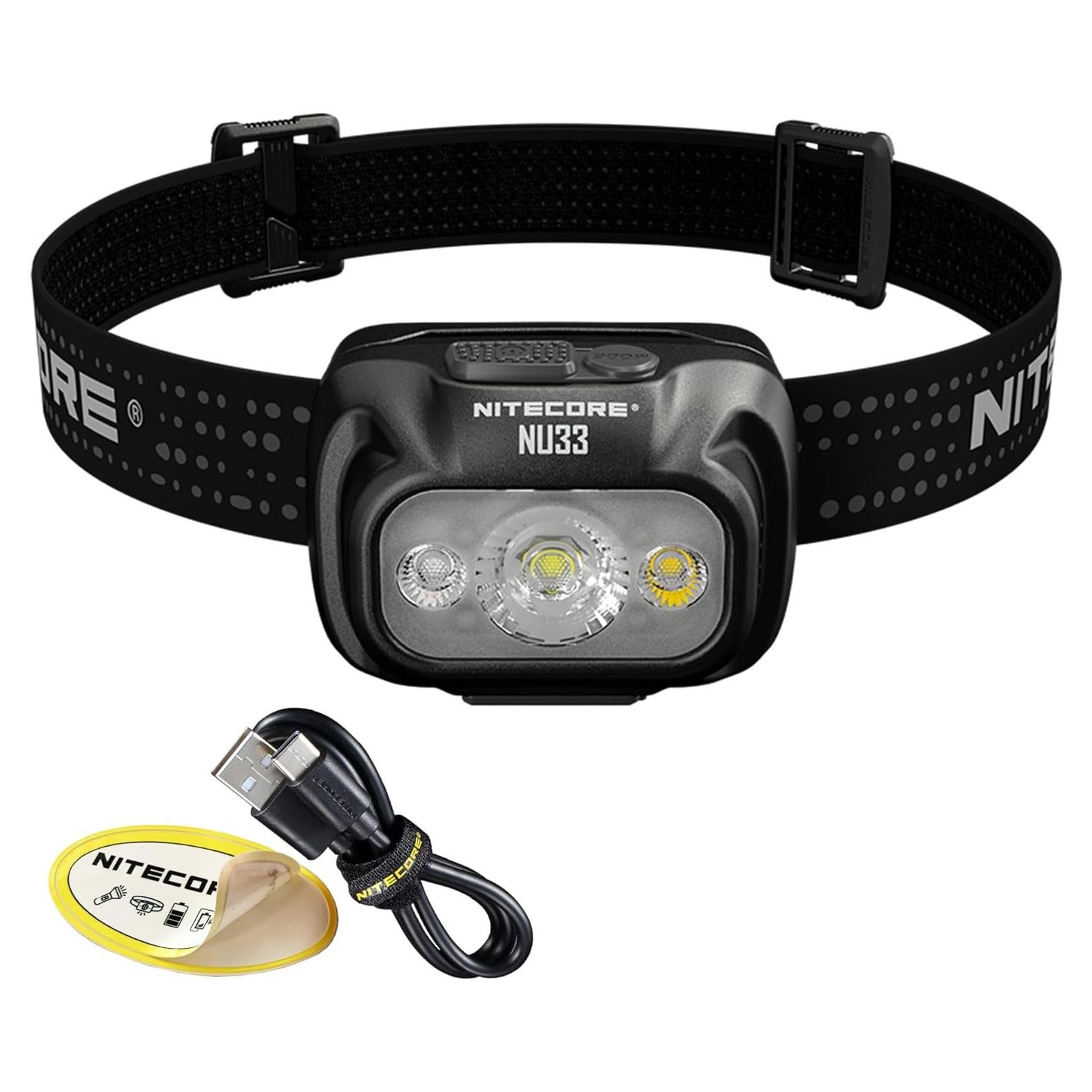 Linterna Frontal Nitecore NU33 700 Lúmenes Recargable USB-C