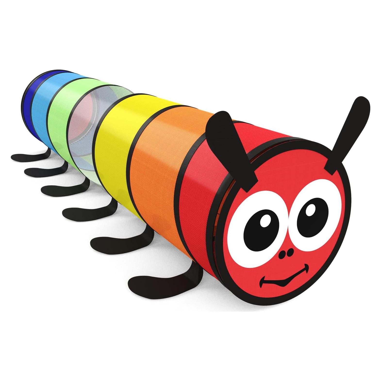 Túnel de Juego Plegable Colorido para Niños 1-3 Años