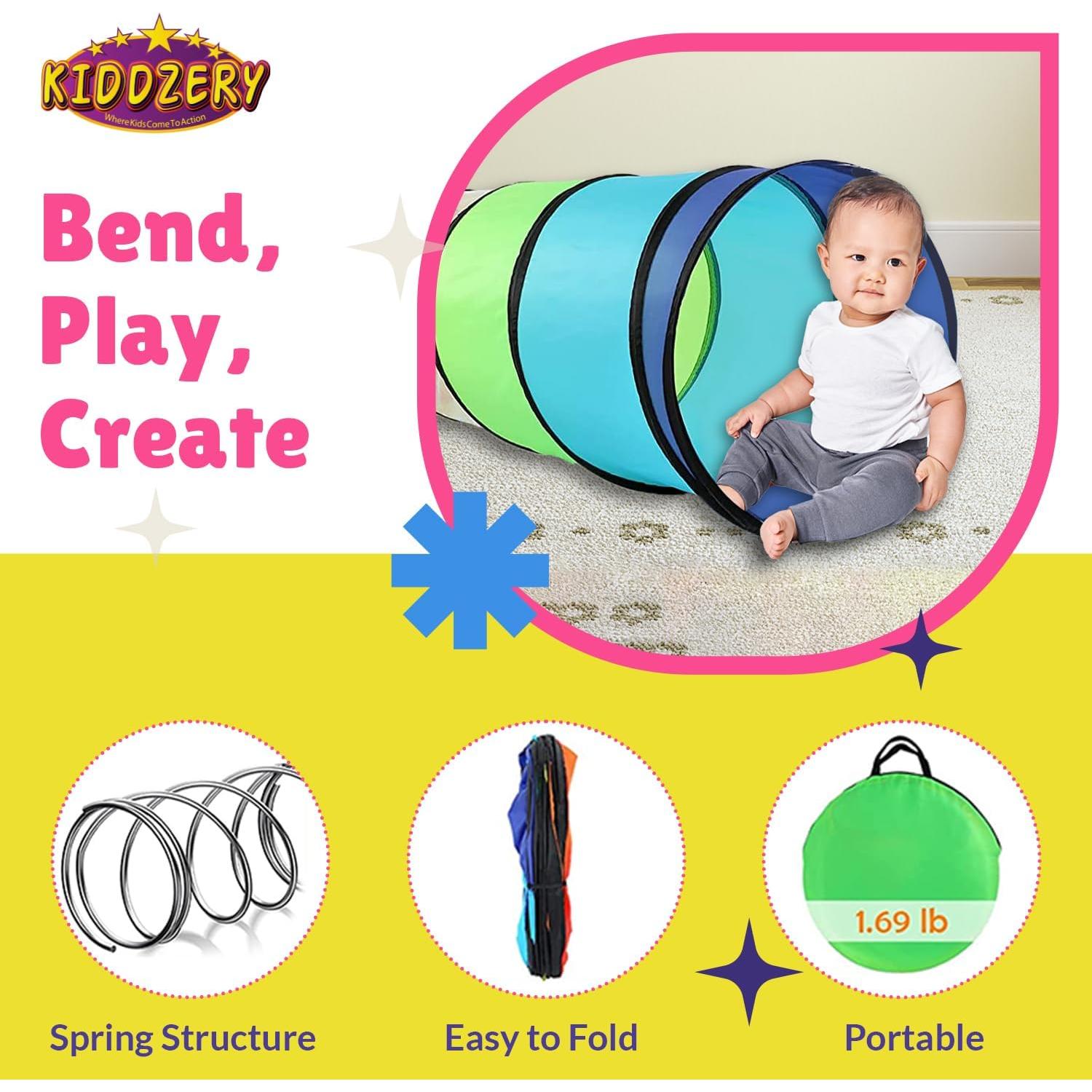 Juego de Túneles Plegables Kiddey para Niños y Mascotas