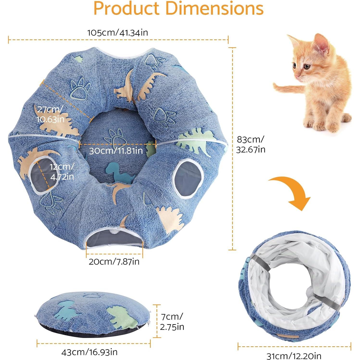 Túnel para Gatos Maxetodo - Interactivo y Plegable 3 en 1