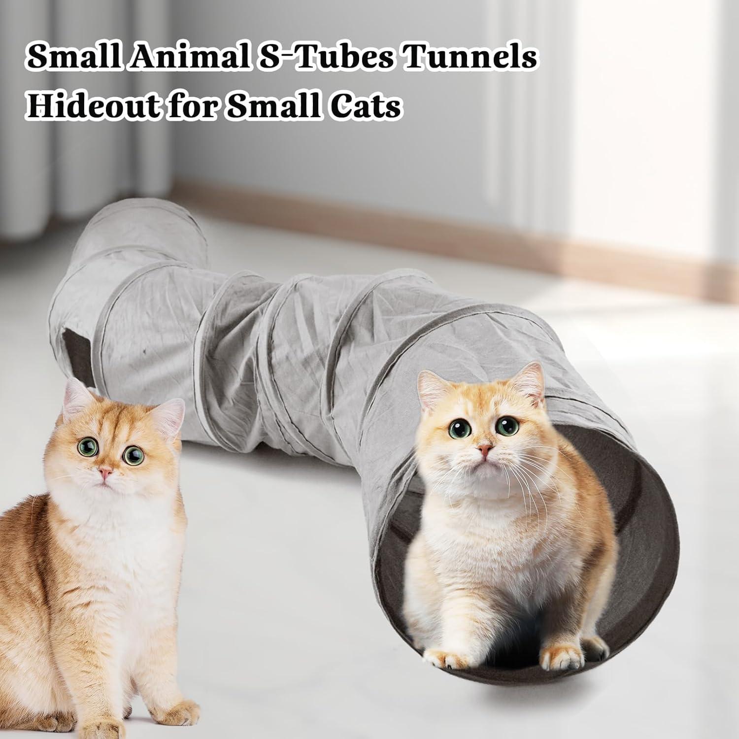 Túnel para Gatos Plegable MUYG 150.6x40.6cm Gris