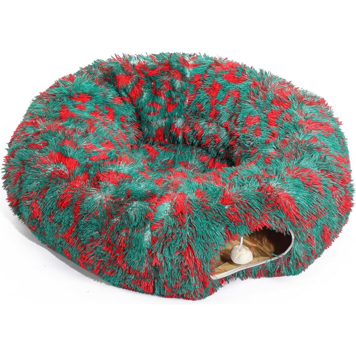 Cama Túnel para Gato LUCKITTY Navidad 91.44x91.44cm