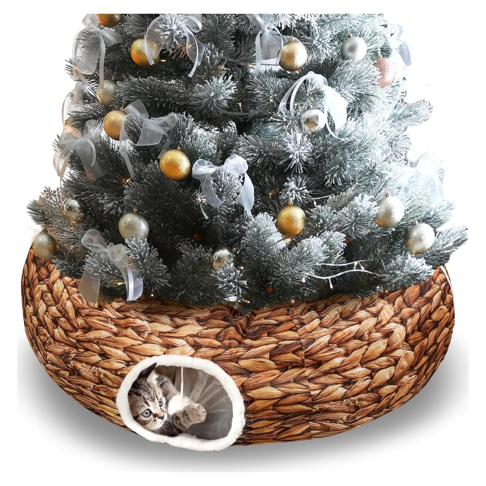 Cueva Donut para Gatos Soulchen Navidad 91x91x25cm Marrón