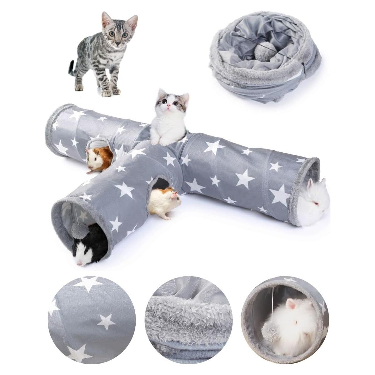 Túnel para Mascotas JanYoo 3 Vías Estrella 127x102 cm