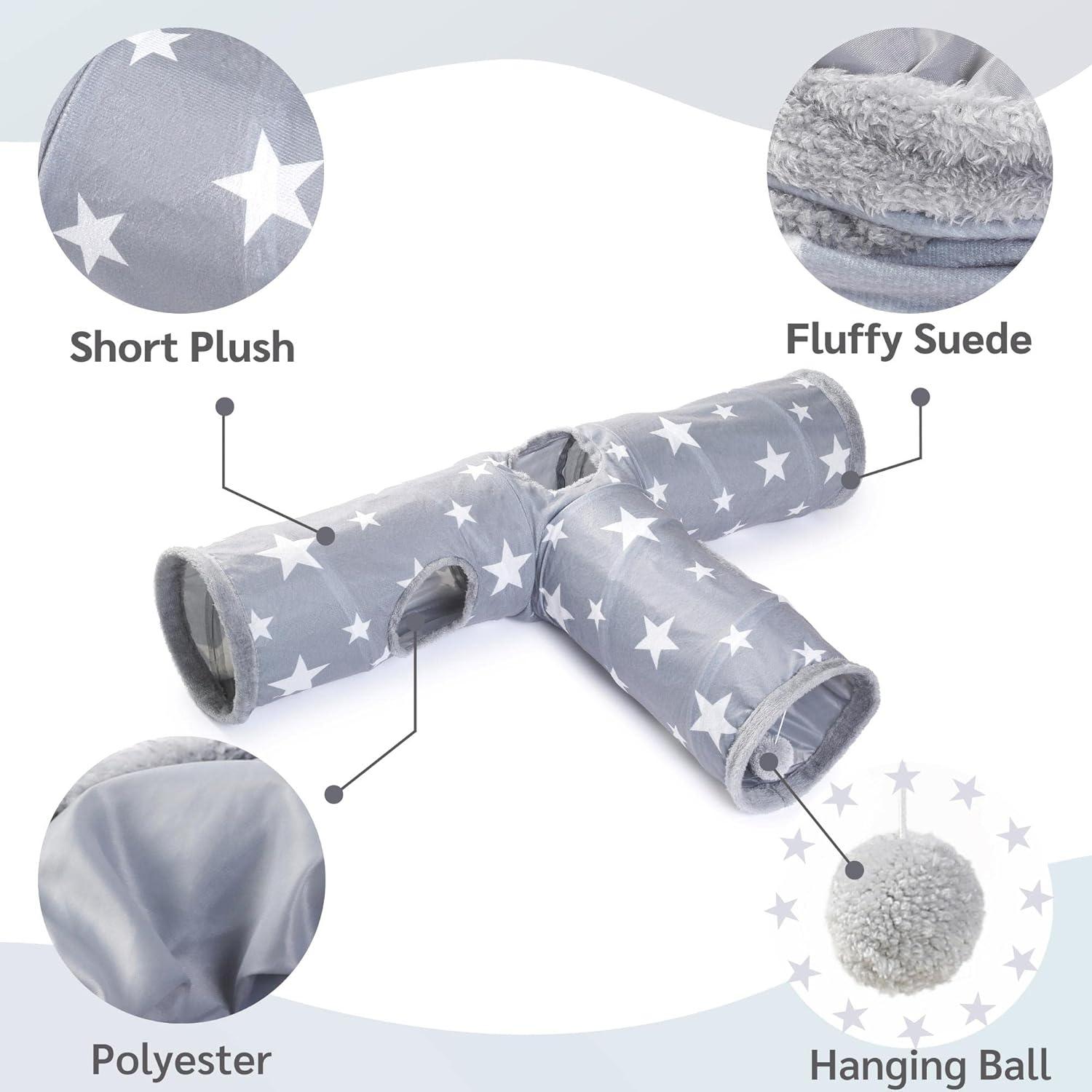 Túnel para Mascotas JanYoo 3 Vías Estrella 127x102 cm