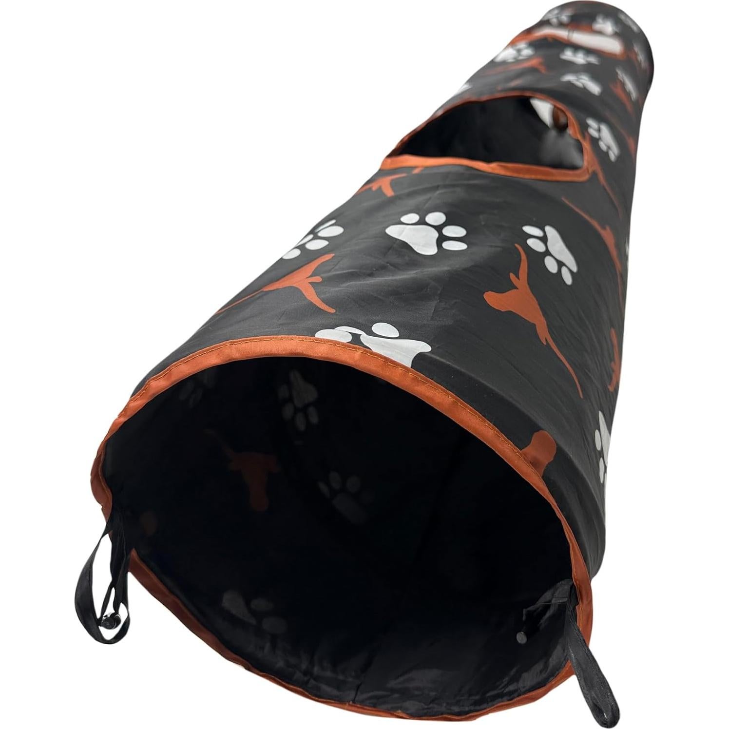 Juguete túnel para gatos Pets First Texas Longhorns con peluche