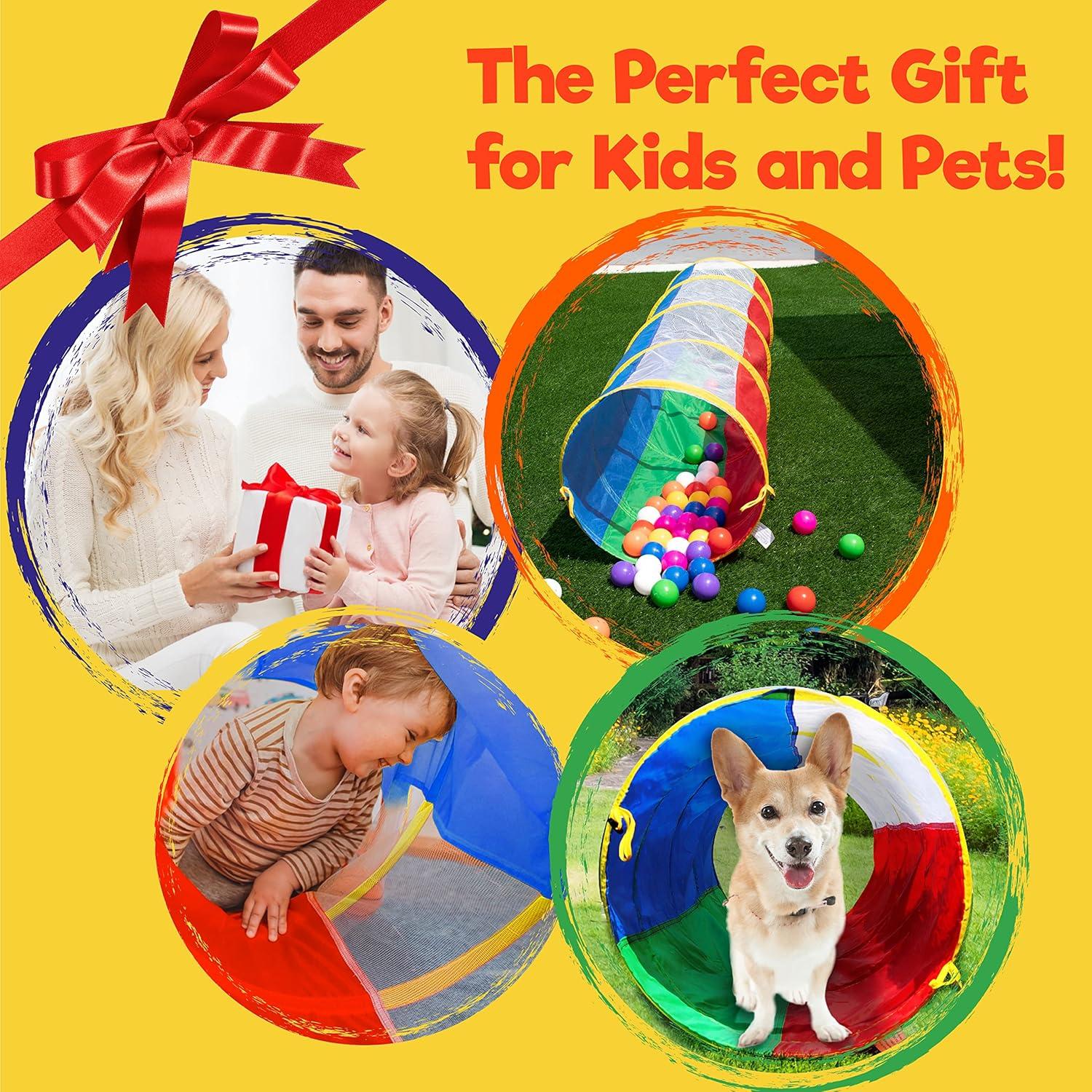 Túnel de Juego Plegable Hide N Side 1.83m para Niños y Perros