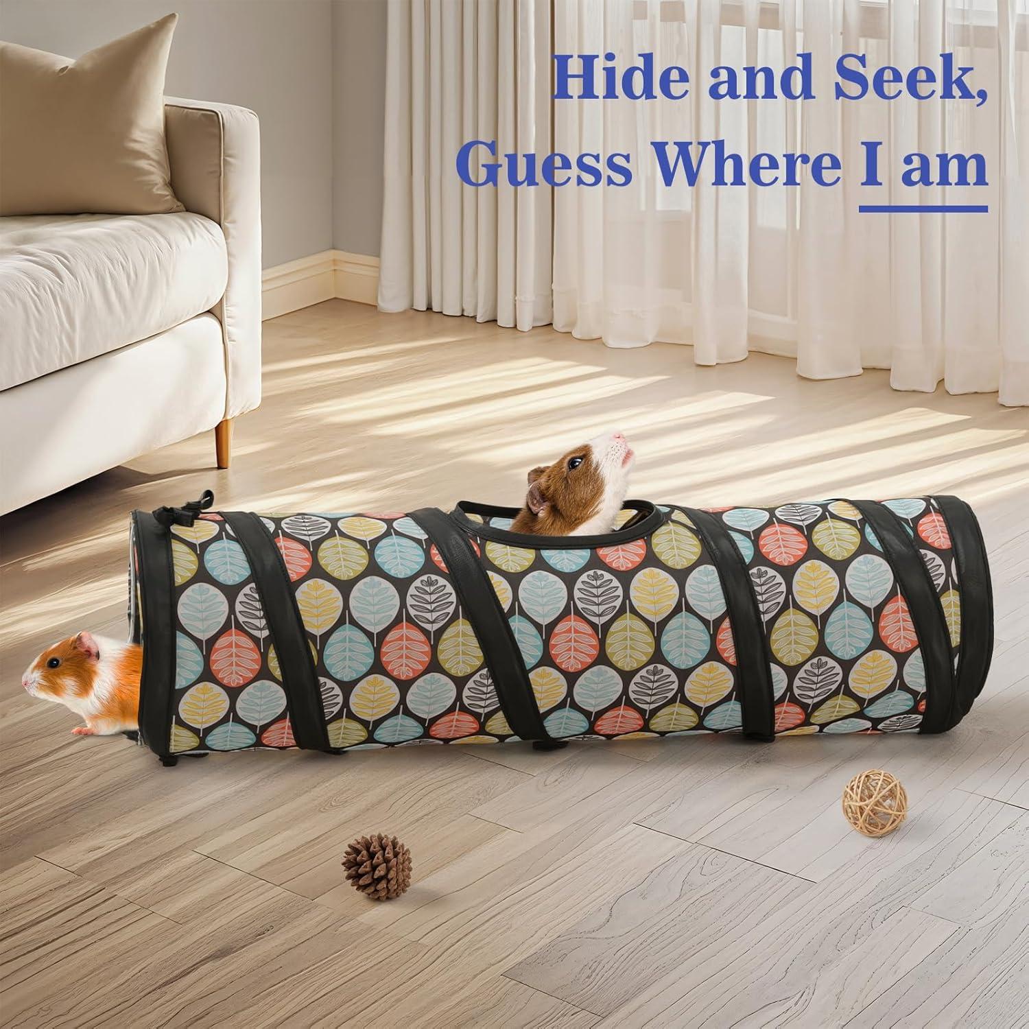 Túnel para Mascotas Pequeñas Pawaboo 60cm con Campana y Bolas