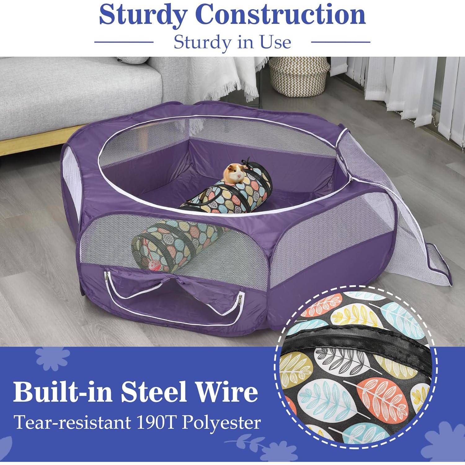 Túnel para Mascotas Pequeñas Pawaboo 60cm con Campana y Bolas