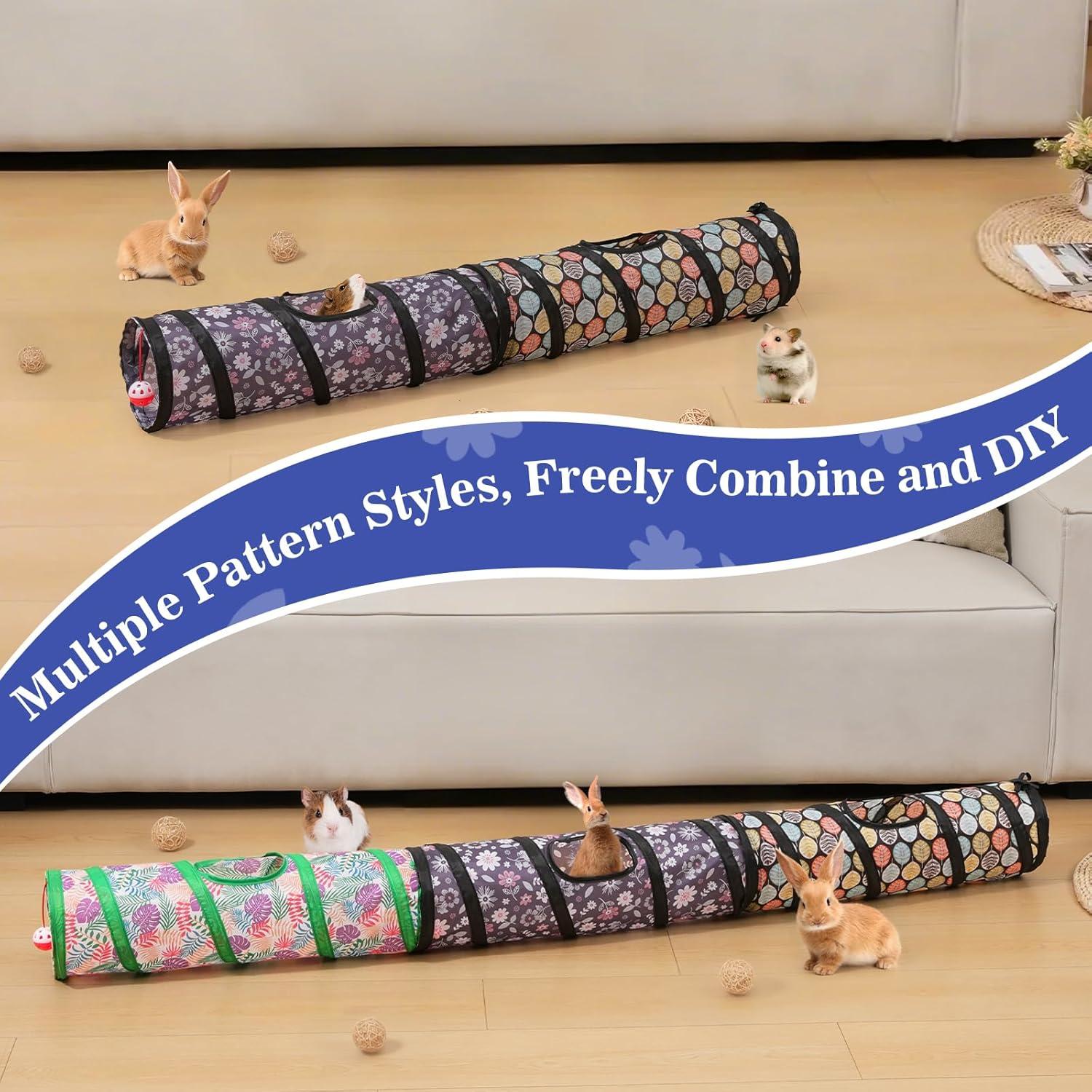 Túnel para Mascotas Pequeñas Pawaboo 60cm con Campana y Bolas