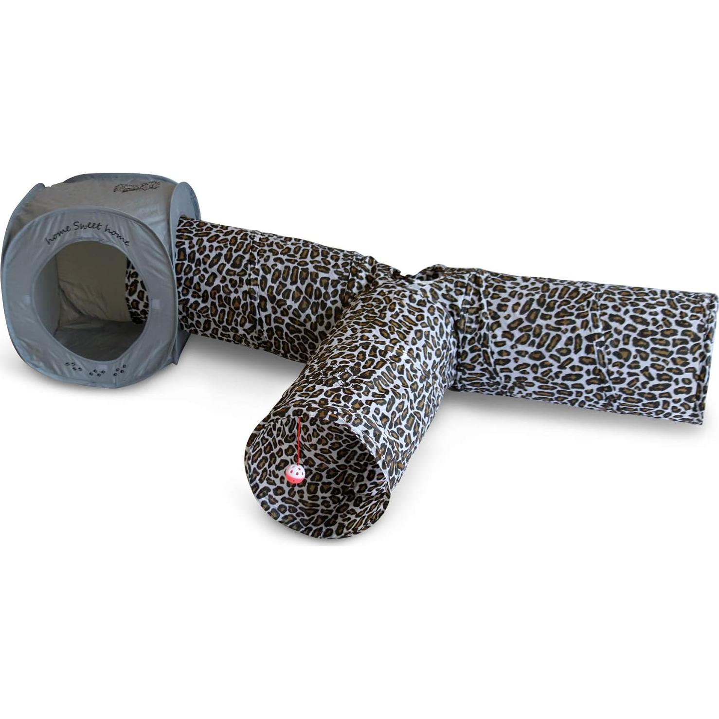 Casa para Gatos Plegable Feline Ruff Cubo Pop Up Gris 43cm