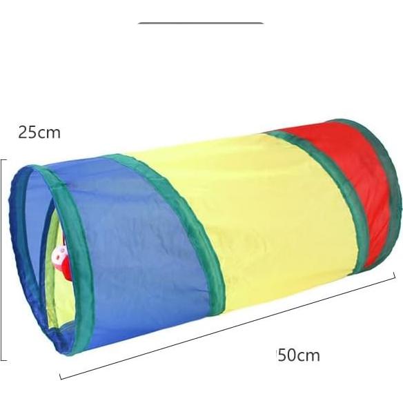 Túnel para Gatos y Conejos 2 Vías 50cm 3M Arcoíris Interactivo