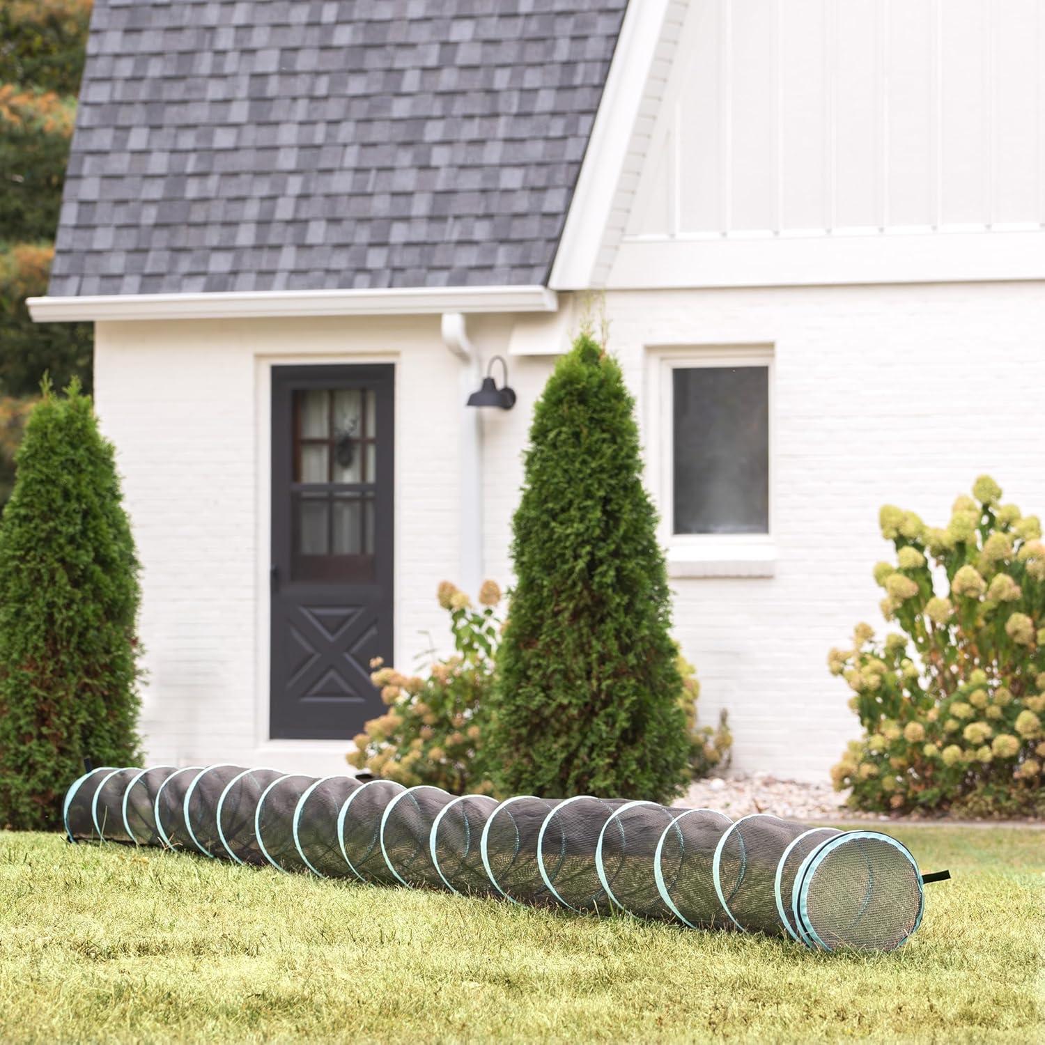 Túnel para Gatos Kitty City 6.1m con Cremallera y Estacas