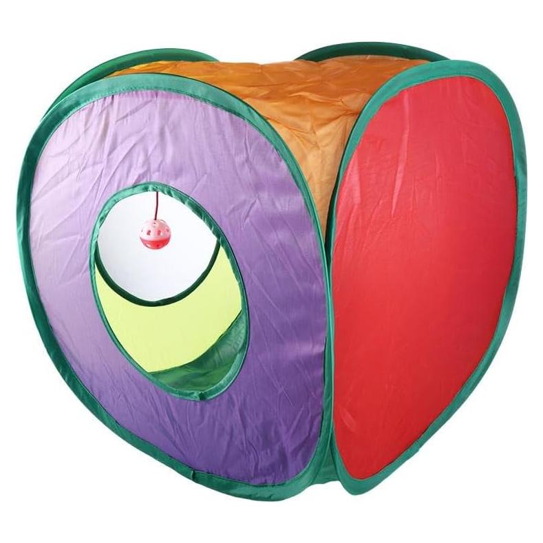 Túnel para Gatos Kopida Cubo Plegable 40x40cm con Campana