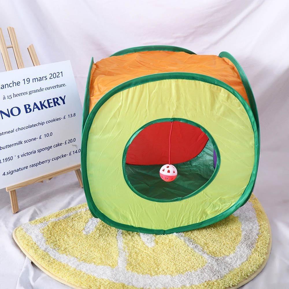 Túnel para Gatos Kopida Cubo Plegable 40x40cm con Campana