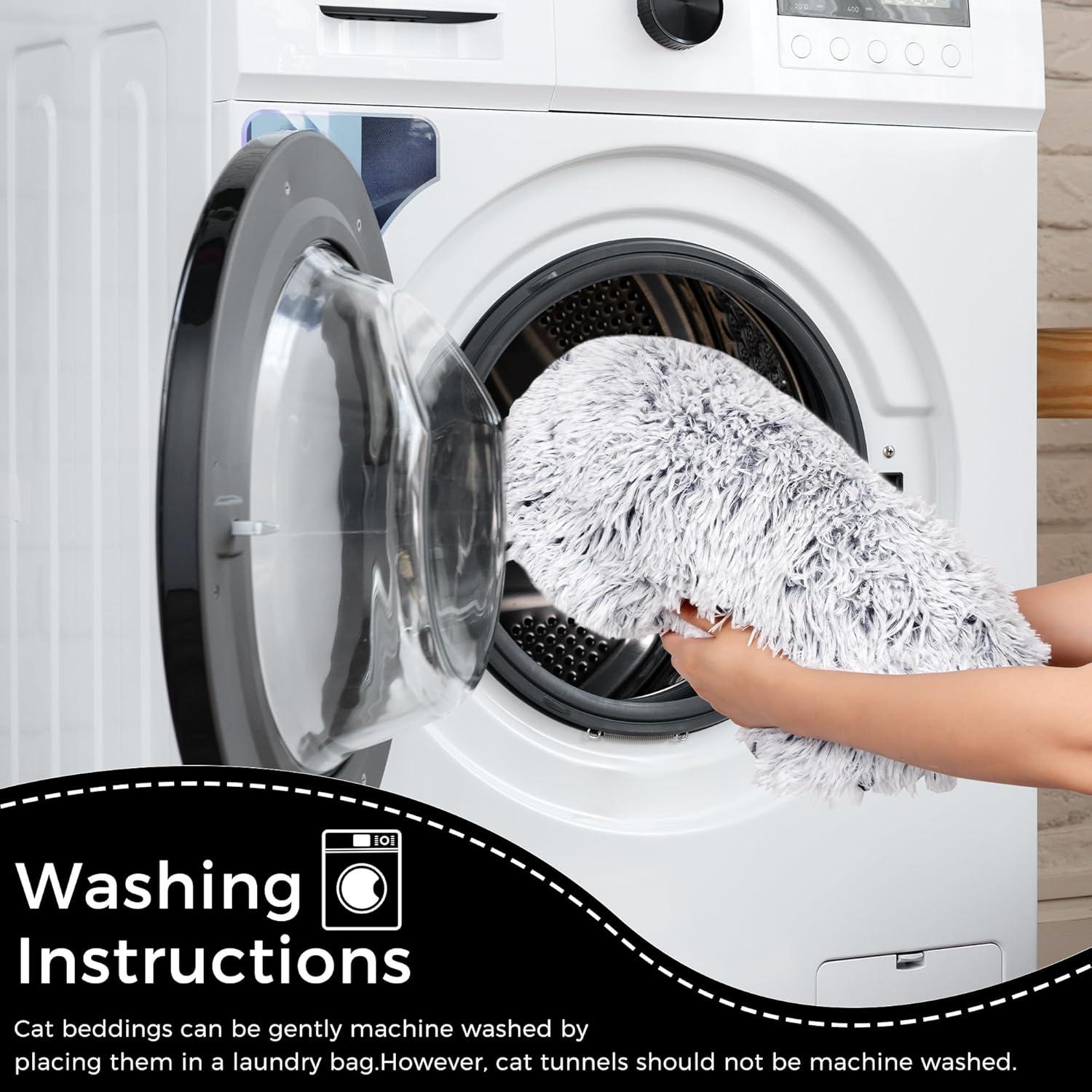 Túnel de Gato Multifuncional YUYAFN con Cama Gris 81x81cm