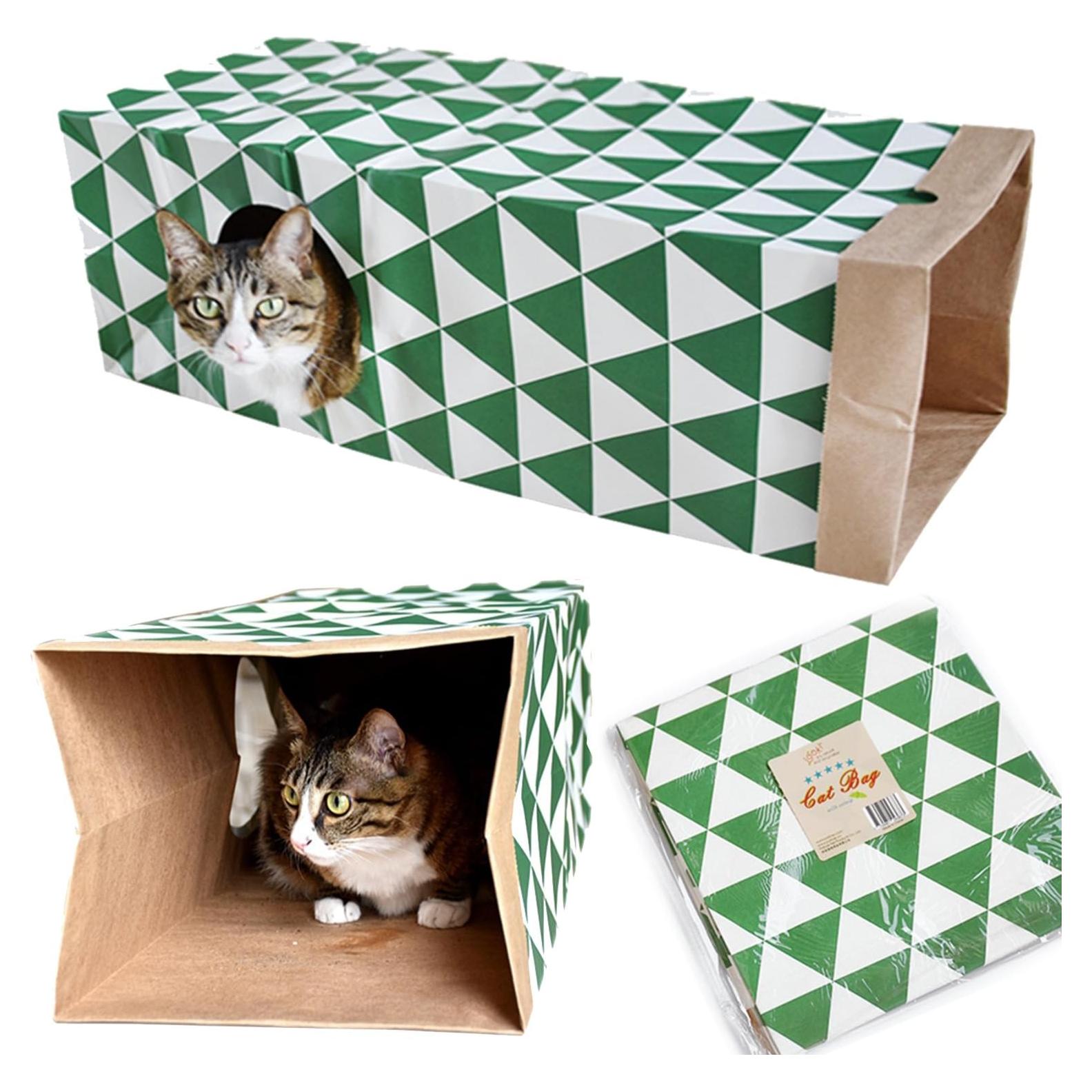 Túnel de papel para gatos JZMYXA - Casa colapsable 60 cm