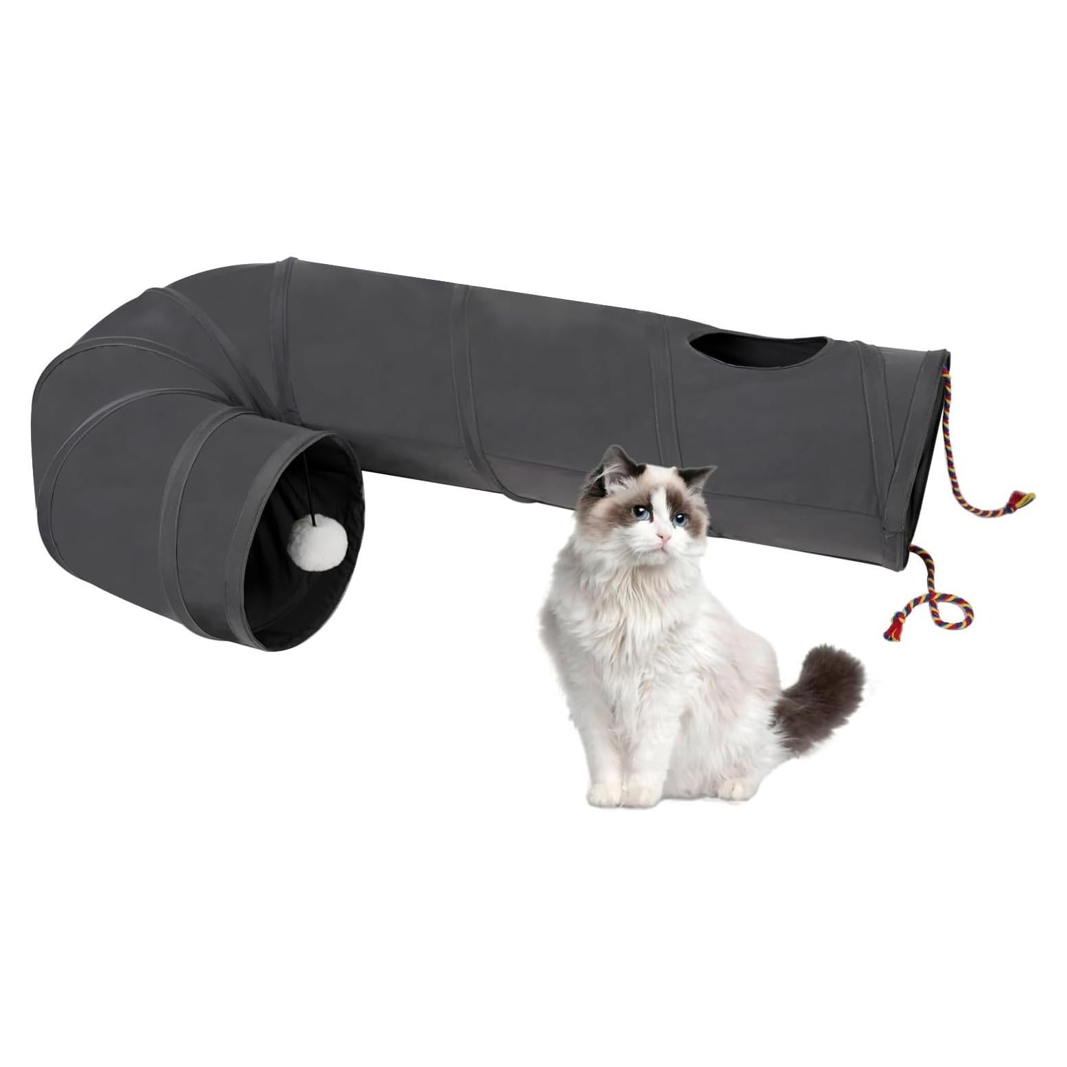 Túnel para Gatos PAOPO DG-Jtunnel 25x17.8cm Gris Oscuro